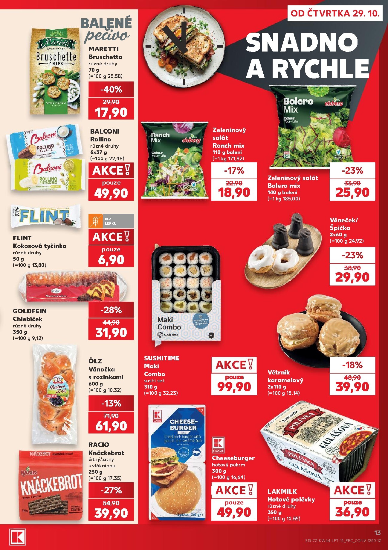 kaufland - Budoucí Kaufland - Praha 4 leták platný od čtvrtka 29.10.2026 do úterý 03.11.2026 - page: 13