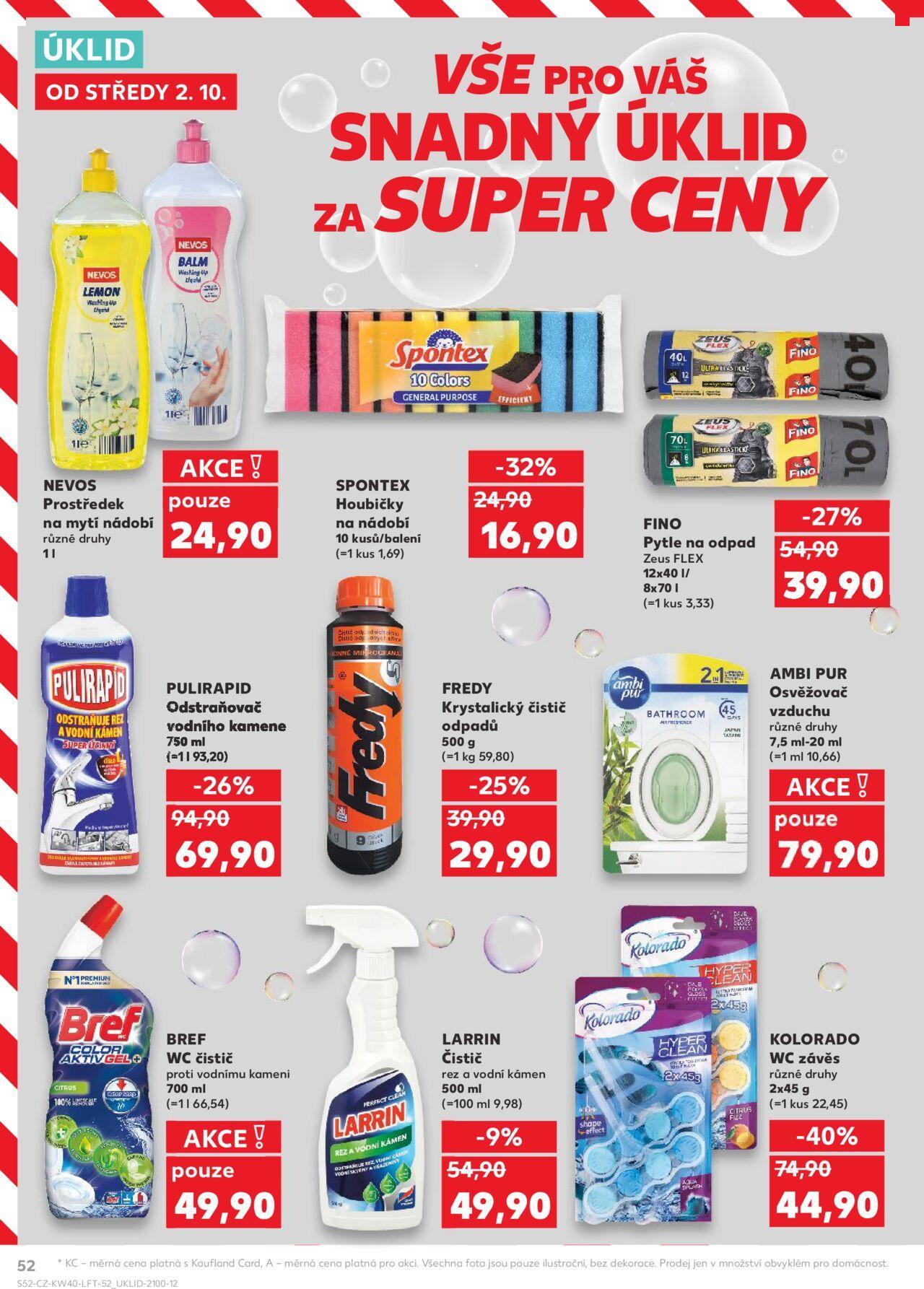 kaufland - Kaufland leták - Chomutov 02.10.2024 - 08.10.2024 - page: 52