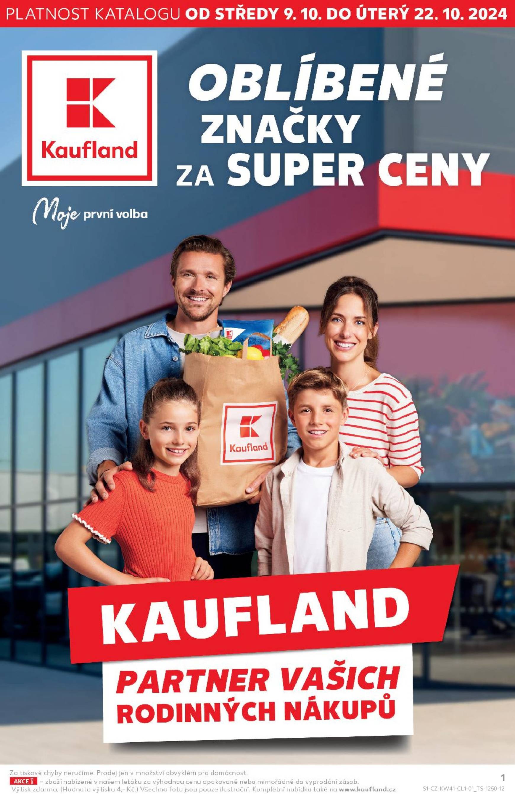 kaufland - Leták Kaufland - Oblíbené značky od 09.10. do 22.10. - page: 1