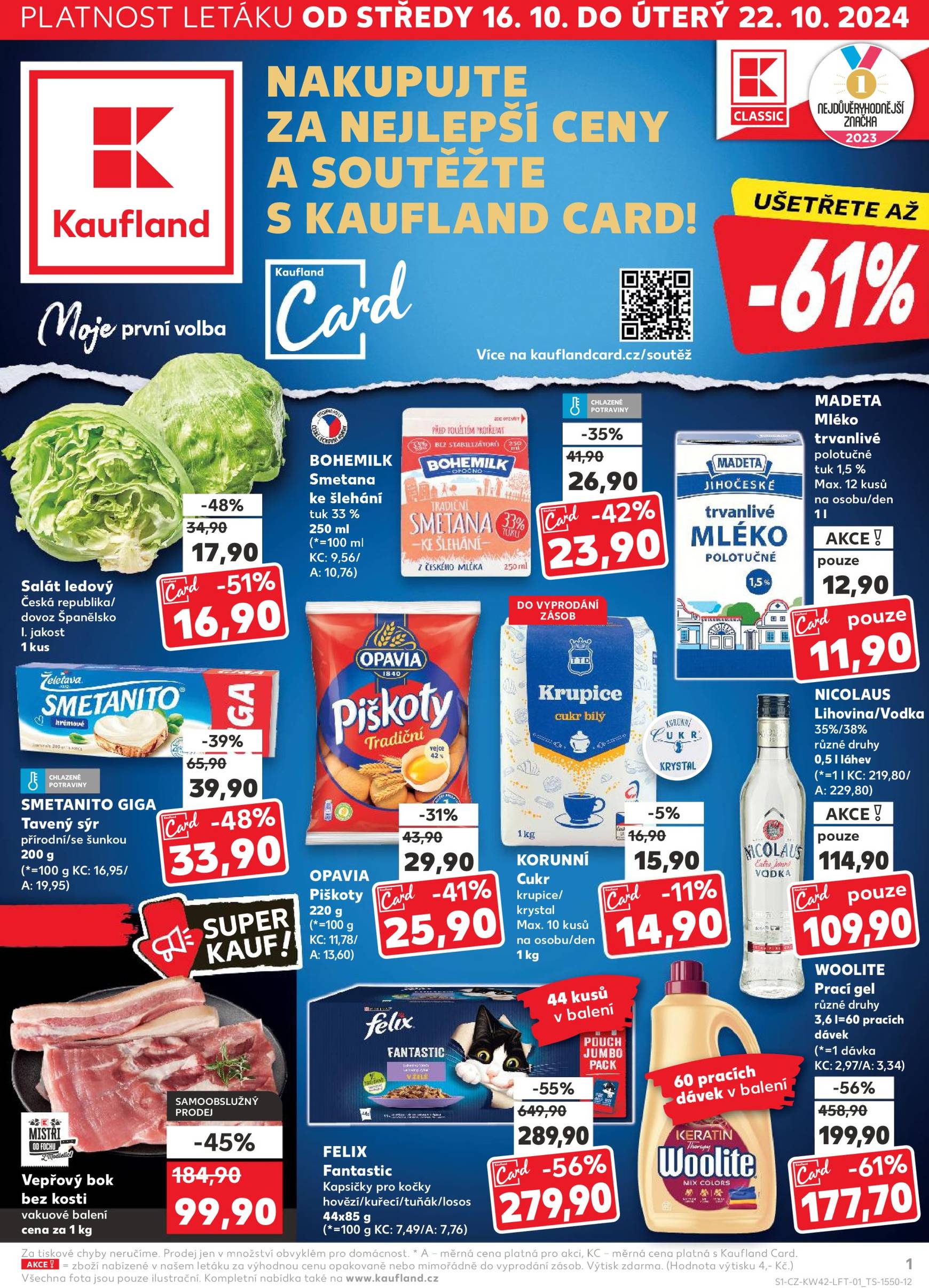 kaufland - Leták Kaufland od 16.10. do 22.10. - page: 1