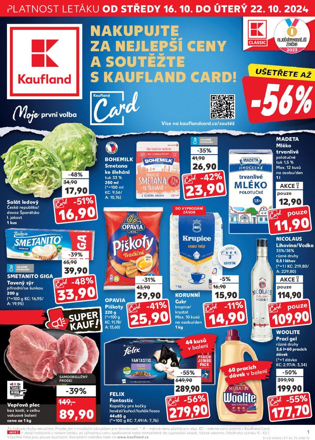 kaufland - Kaufland leták 16.10.2024 - 22.10.2024