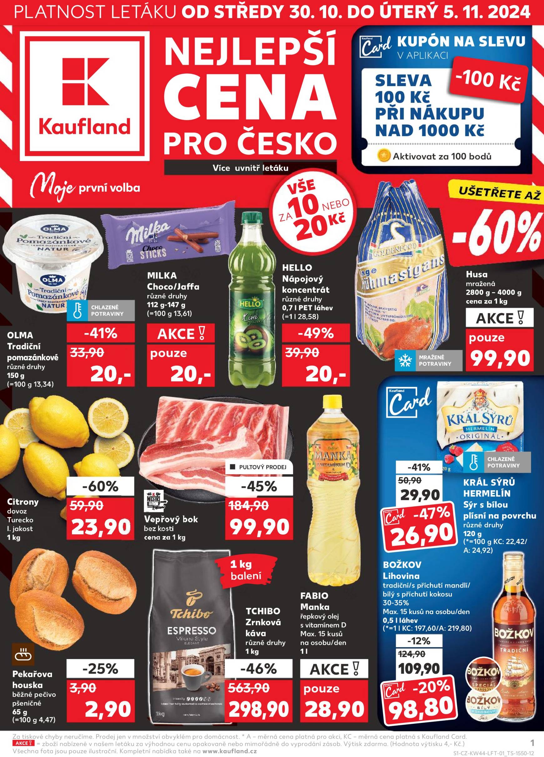 kaufland - Leták Kaufland od 30.10. do 05.11.