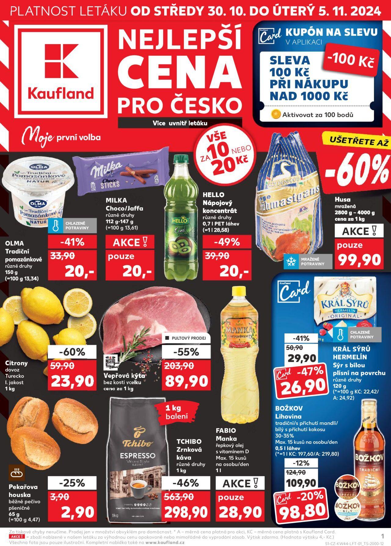 kaufland - Kaufland leták - Karviná 30.10.2024 - 05.11.2024