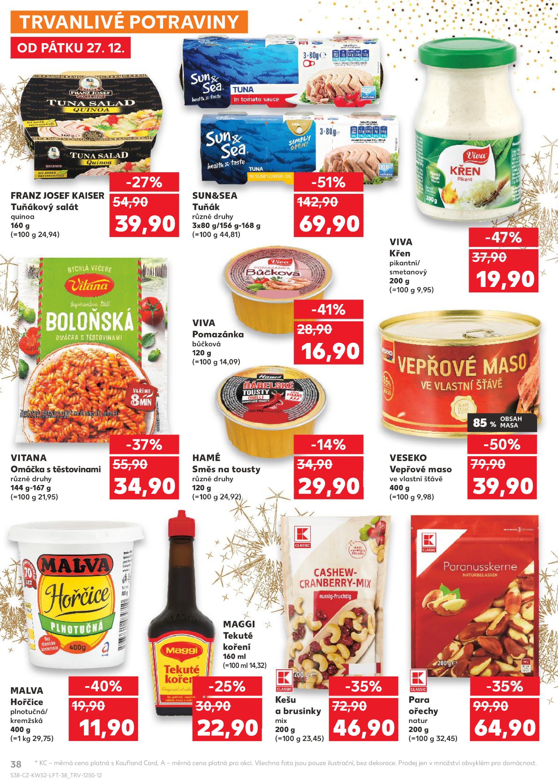 kaufland - Leták Kaufland od 27.12. do 31.12. - page: 38