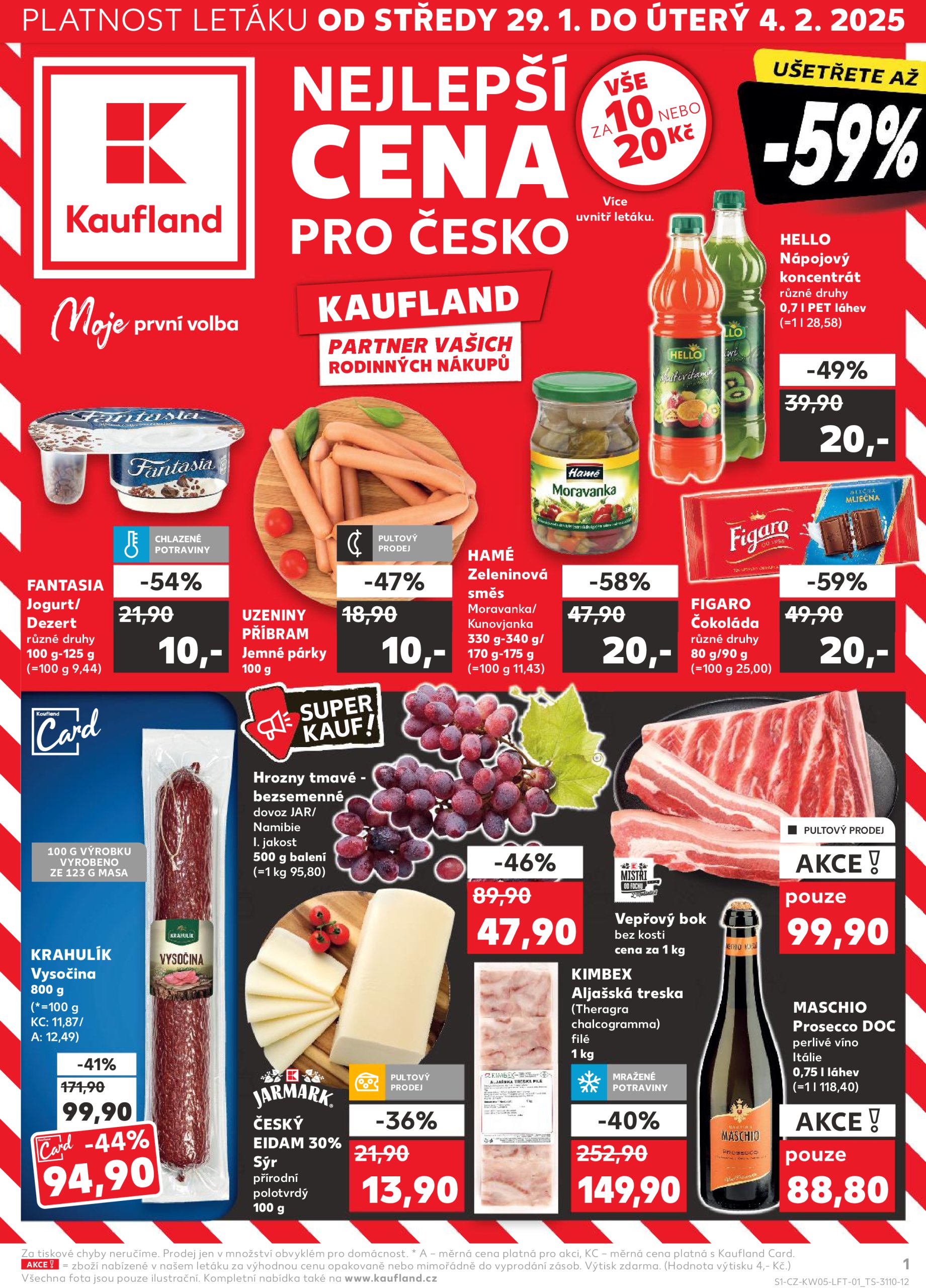 kaufland - Leták Kaufland od 29.01. do 04.02. - page: 1