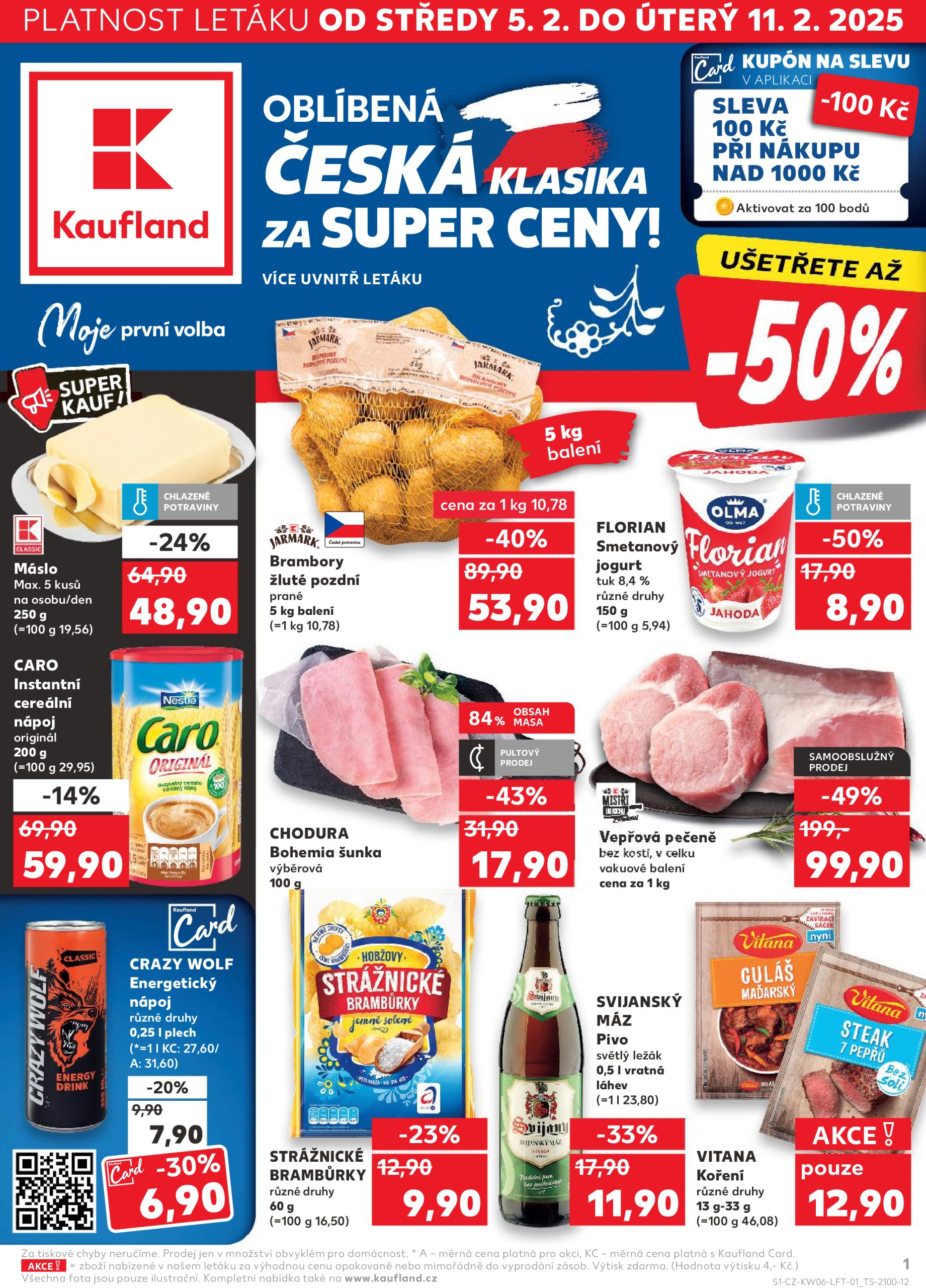 kaufland - Leták Kaufland od 05.02. do 11.02. - page: 1