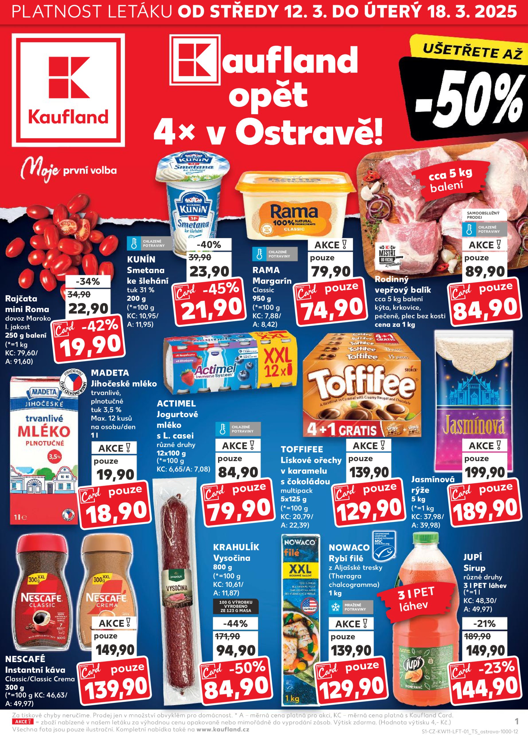 kaufland - Leták Kaufland Ostrava od 12.03. do 18.03.