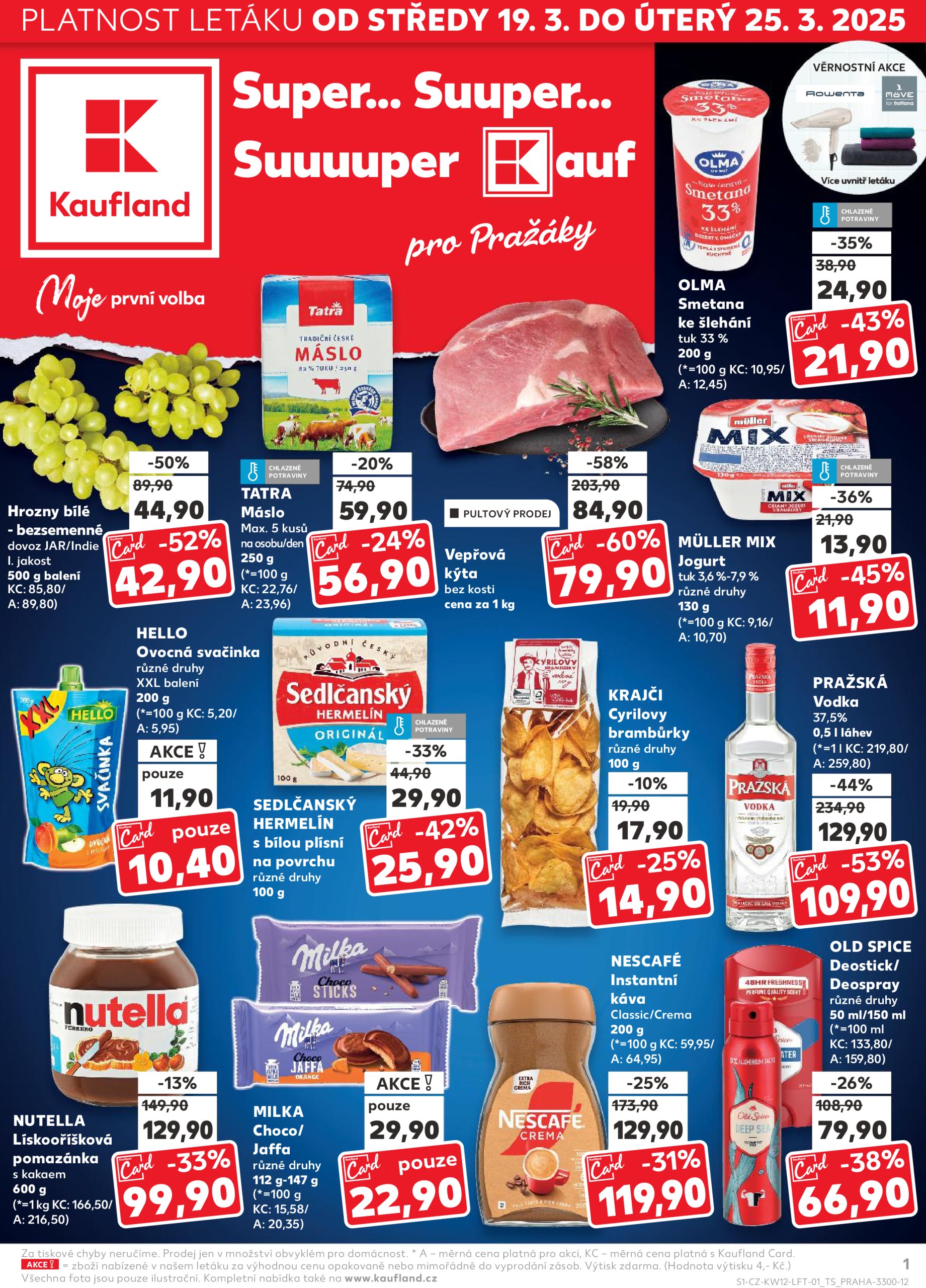 kaufland - Leták Kaufland Praha od 19.03. do 25.03.