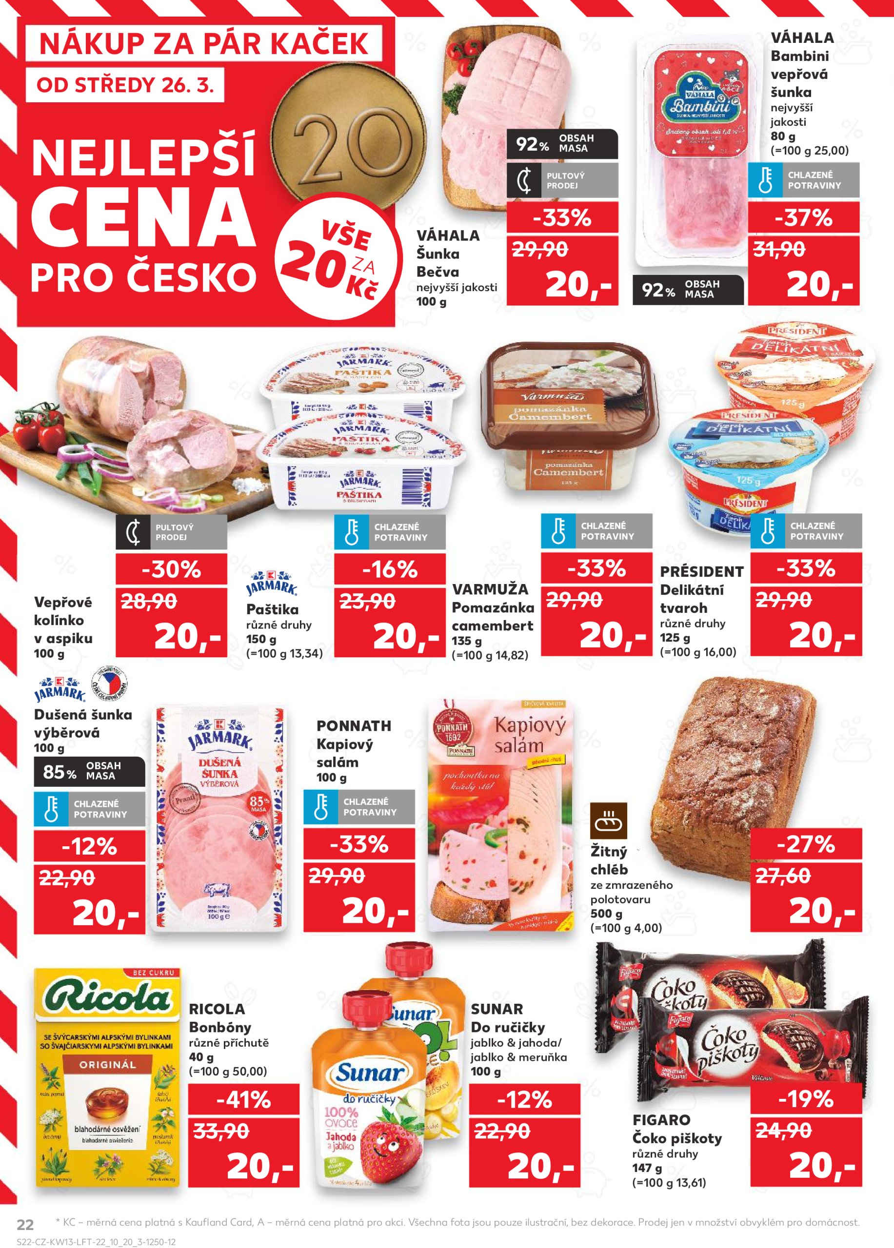 kaufland - Leták Kaufland Praha 4 od 26.03. do 01.04. - page: 22