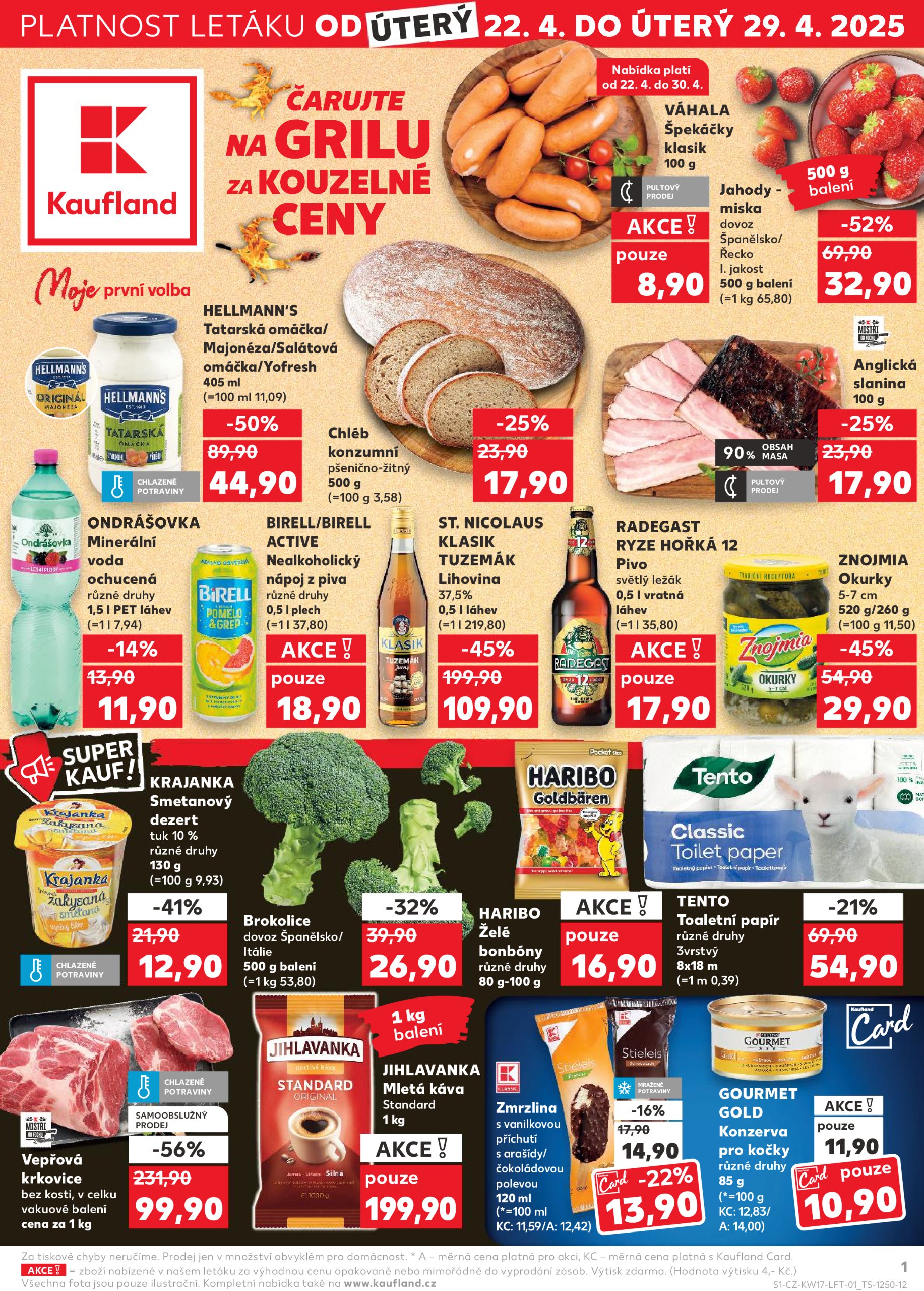 kaufland - Leták Kaufland - Kolín od 22.04. do 29.04.