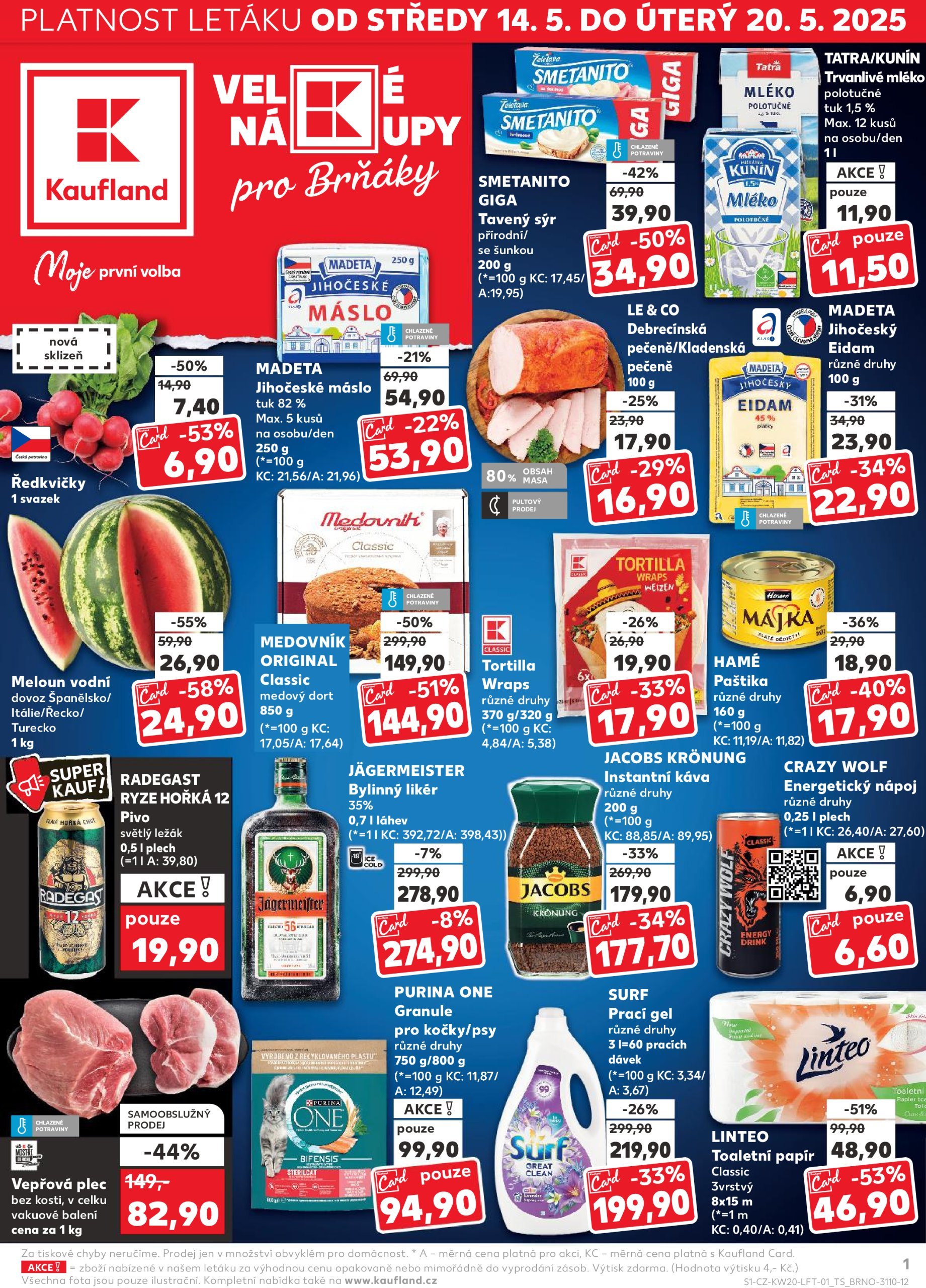 kaufland - Leták Kaufland Brno od 14.05. do 20.05.