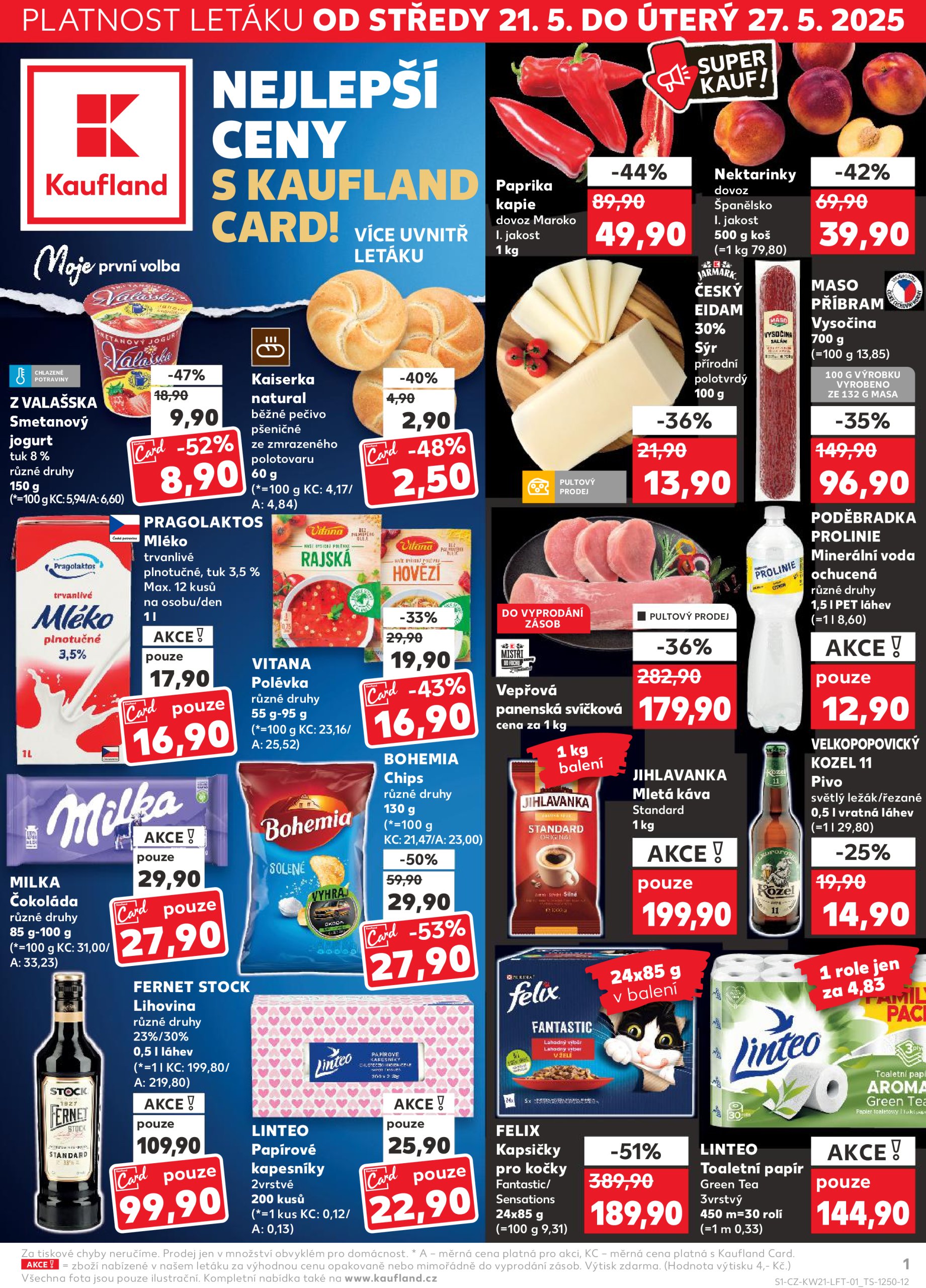 kaufland - Leták Kaufland Kolín od 21.05. do 27.05.