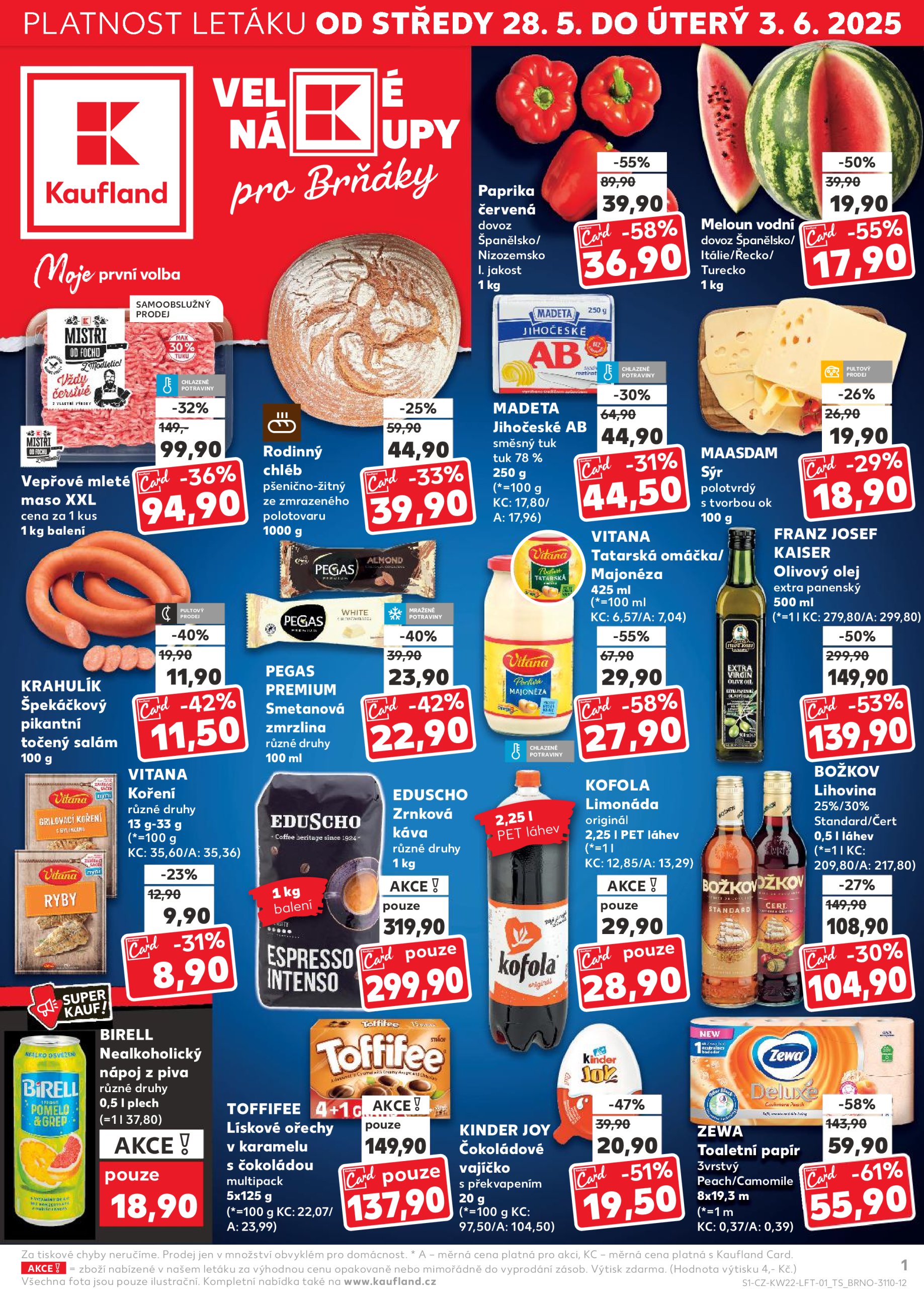 kaufland - Leták Kaufland Brno od 28.05. do 03.06. - page: 1 kaufland - Leták Kaufland Brno od 28.05. do 03.06. - page: 1