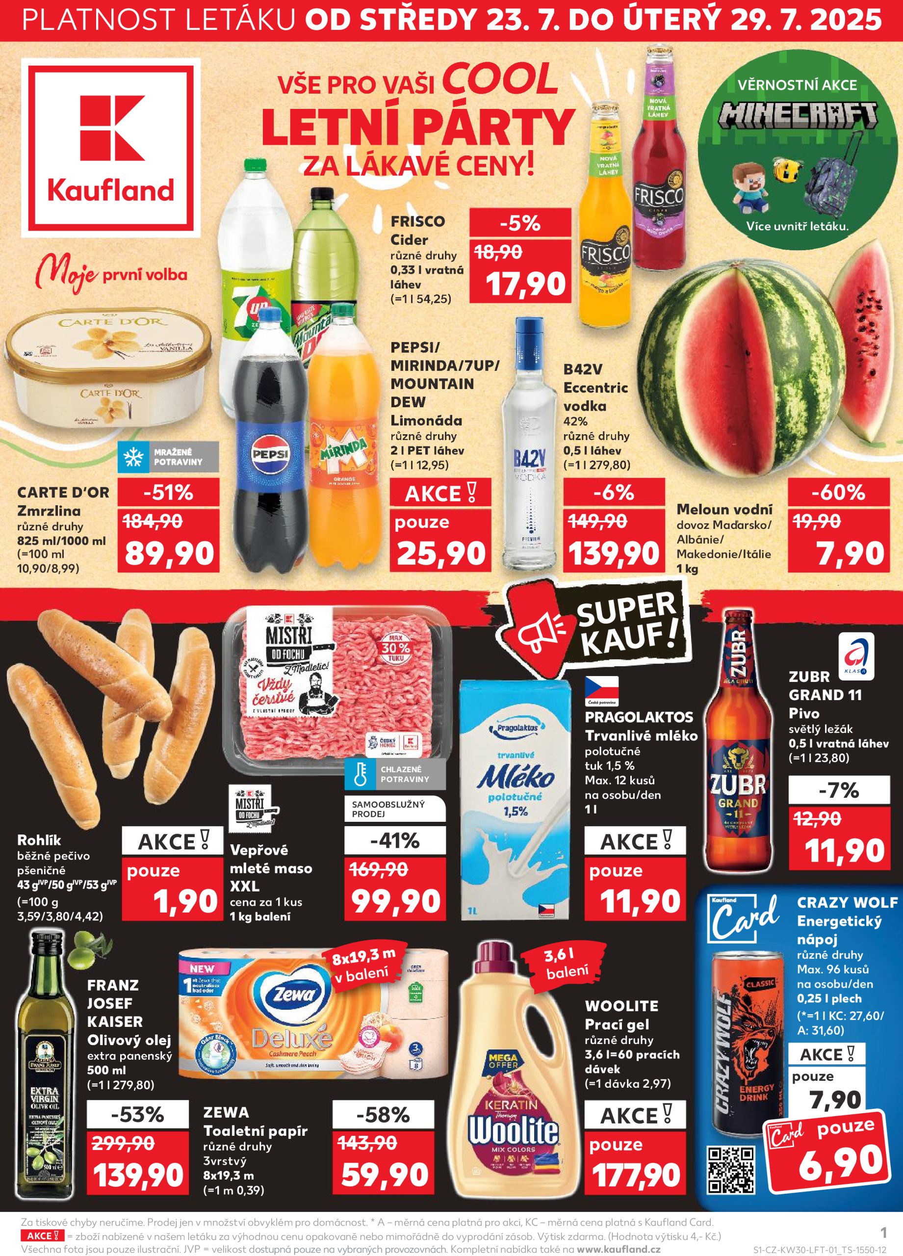 kaufland - Leták Kaufland Praha 4 od 23.07. do 29.07.