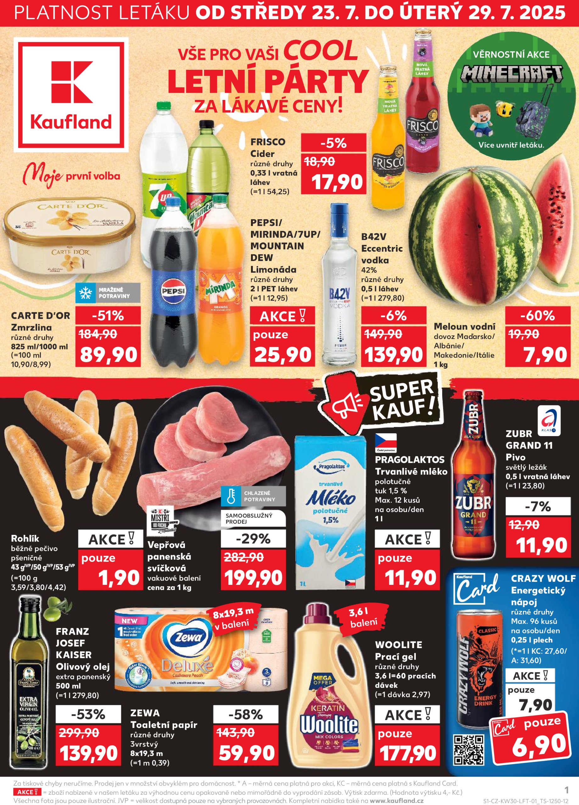 kaufland - Leták Kaufland Kolín od 23.07. do 29.07.