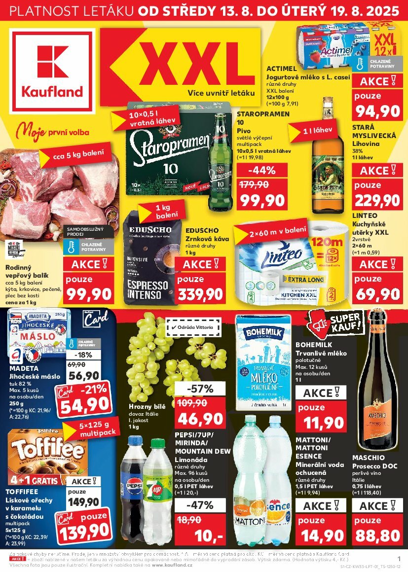 kaufland - Leták Kaufland Brno od 13.08. do 19.08.