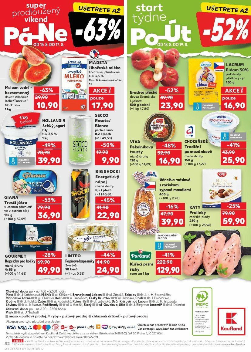kaufland - Leták Kaufland Kolín od 13.08. do 19.08. - page: 52