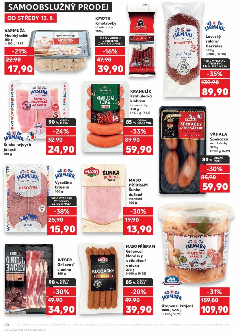 kaufland - Leták Kaufland Praha 4 od 13.08. do 19.08. - page: 28