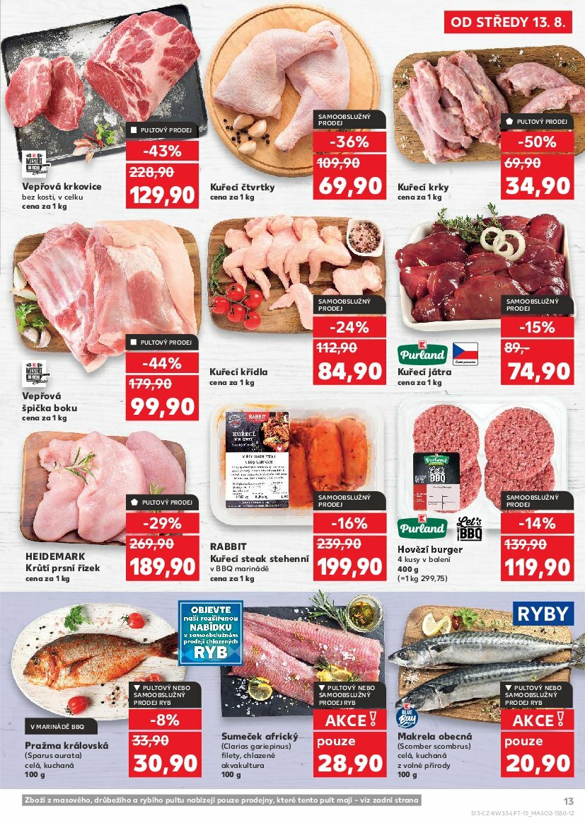 kaufland - Leták Kaufland Praha 4 od 13.08. do 19.08. - page: 13
