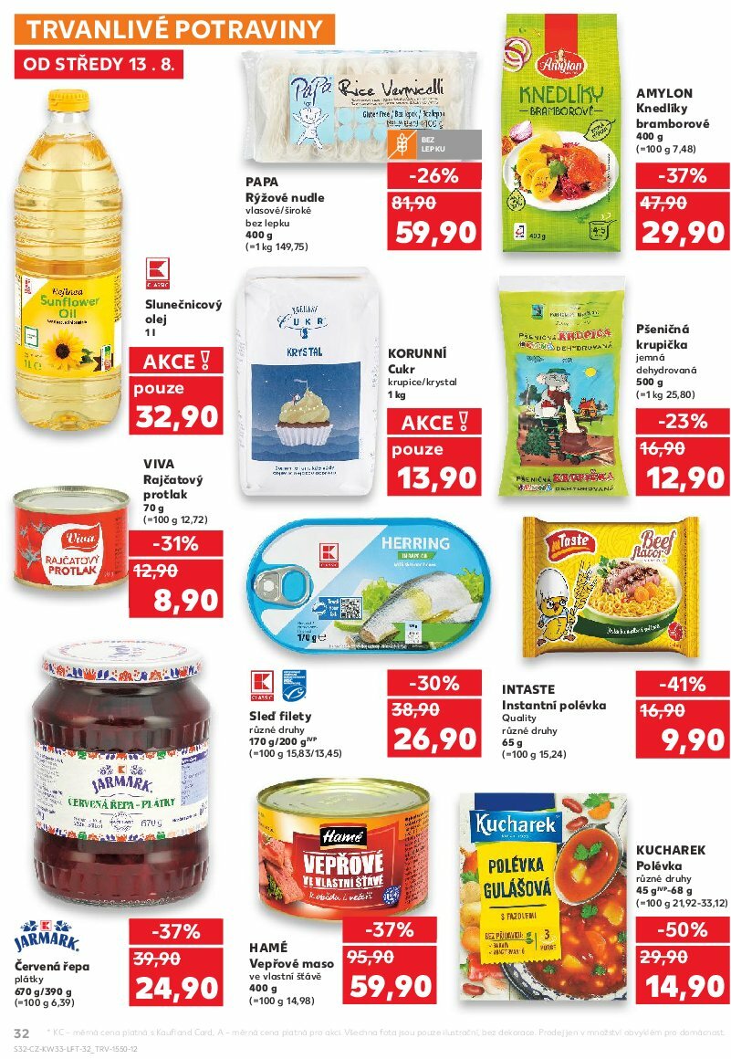 kaufland - Leták Kaufland Praha 4 od 13.08. do 19.08. - page: 32