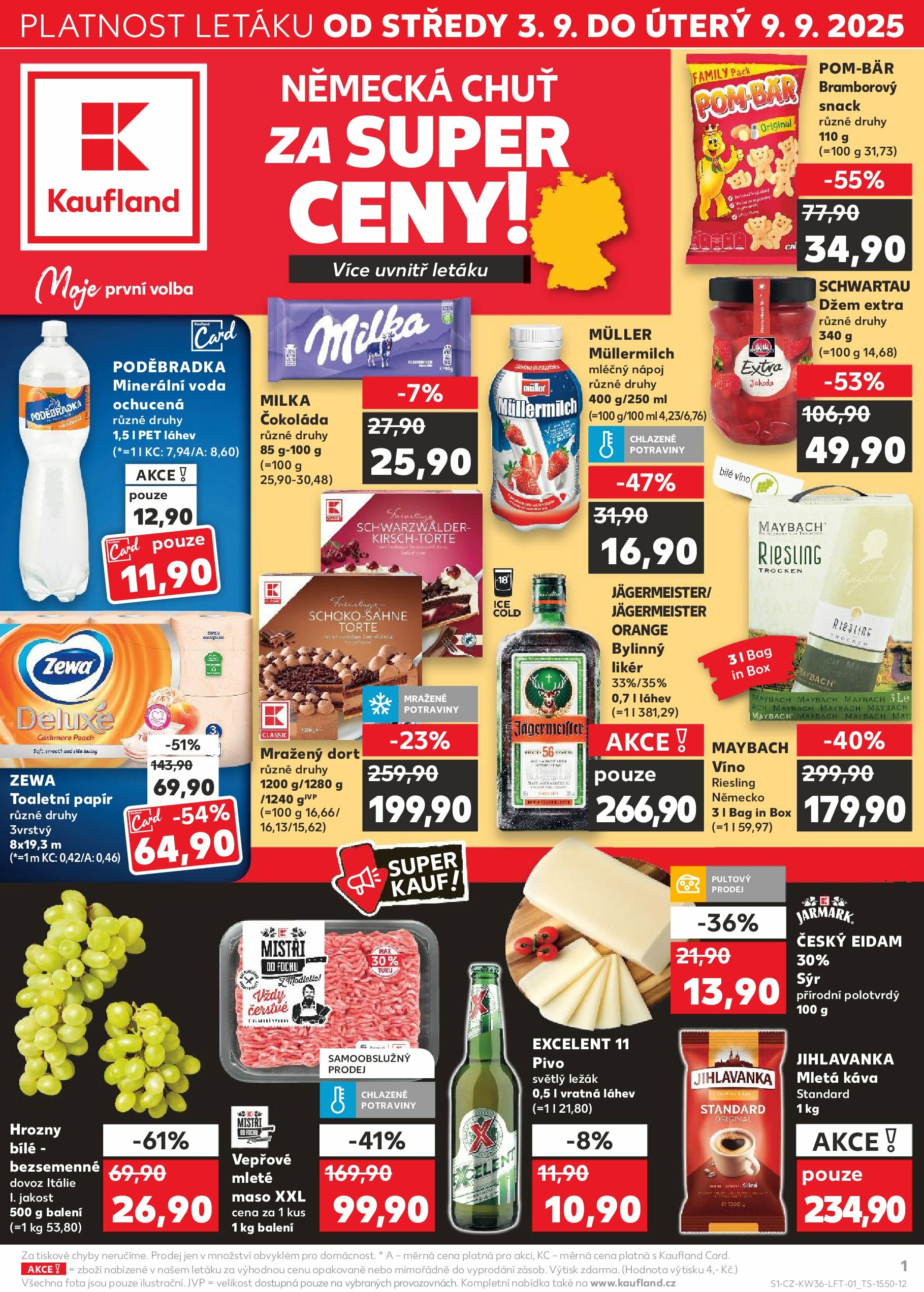 kaufland - Leták Kaufland Praha 4 od 03.09. do 09.09.