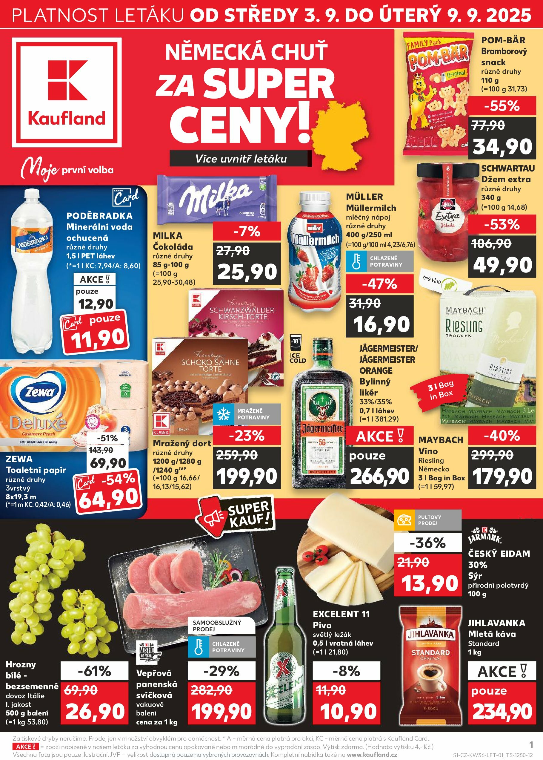 kaufland - Leták Kaufland Kolín od 03.09. do 09.09.