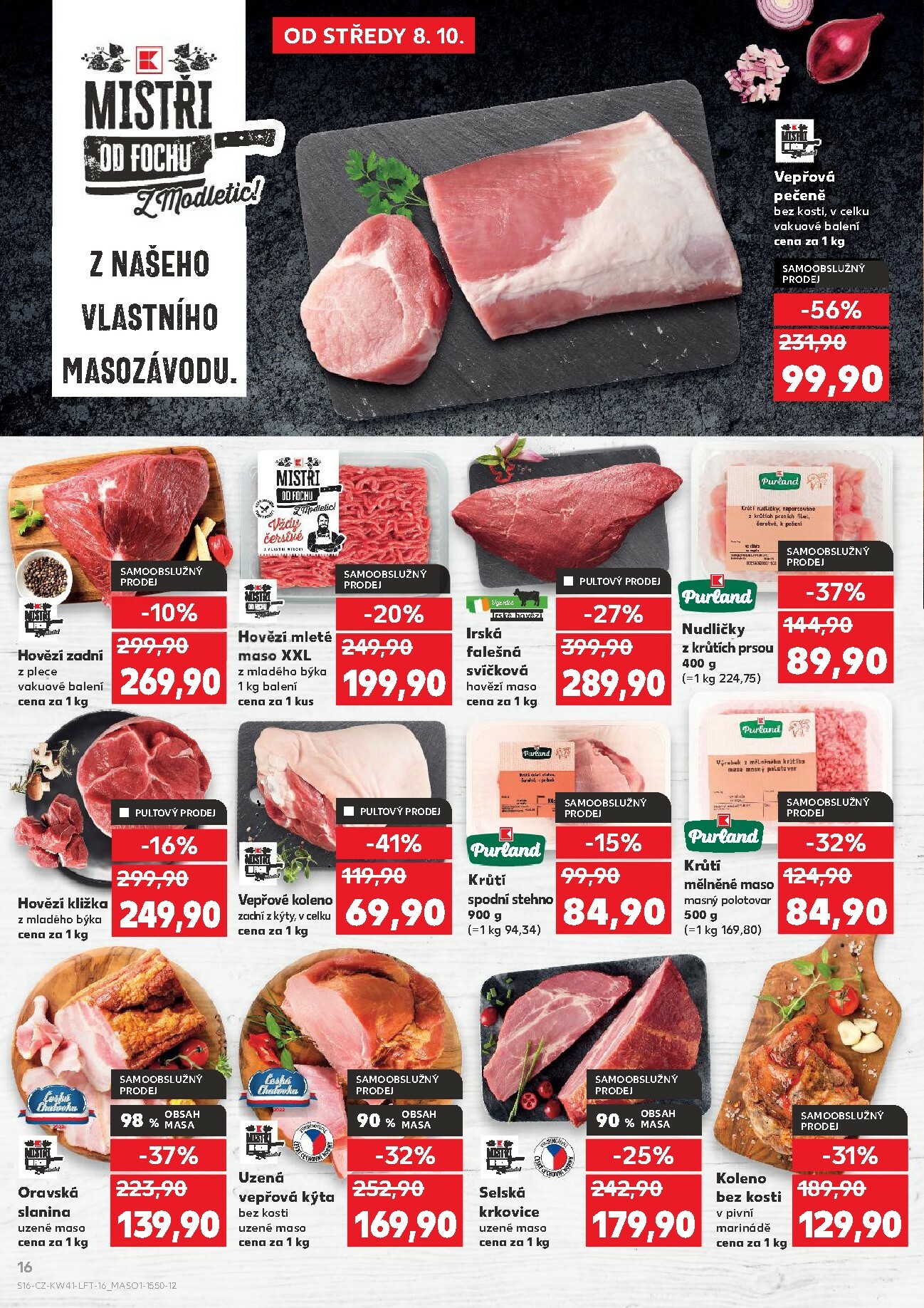 kaufland - Aktuální leták Kaufland Praha 4 od 08.10. do 14.10. - page: 16