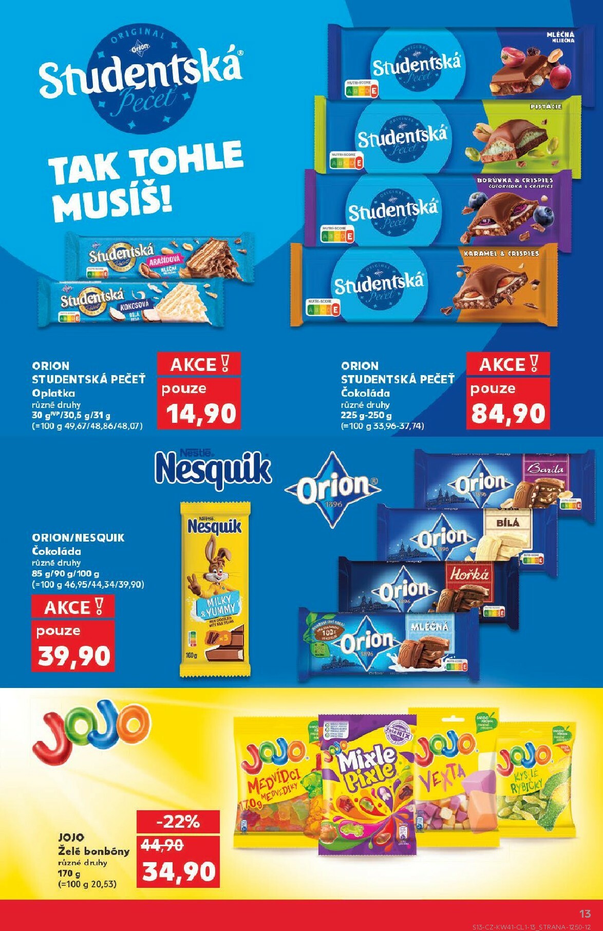 kaufland - Aktuální leták Kaufland Kolín - Oblíbené značky od 08.10. do 21.10. - page: 13