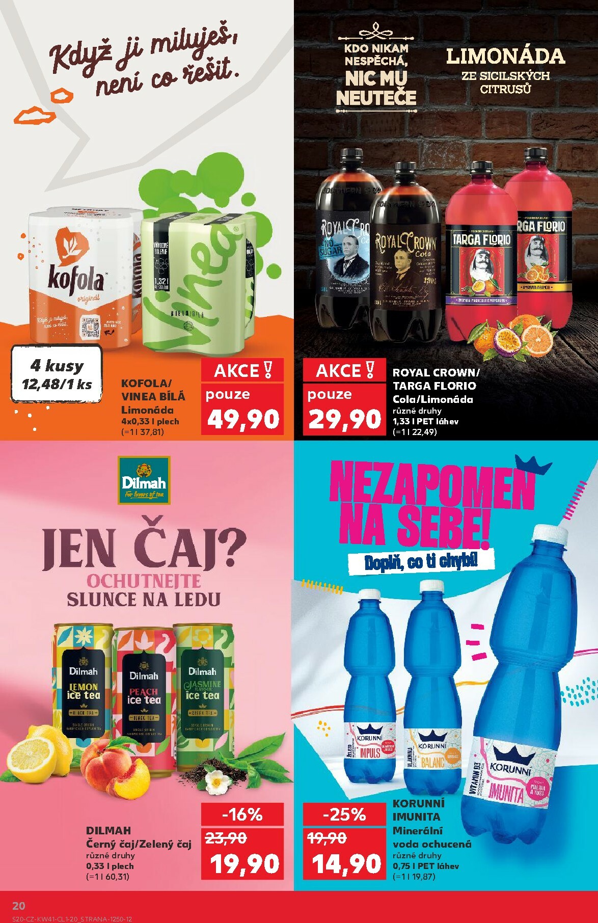 kaufland - Aktuální leták Kaufland Kolín - Oblíbené značky od 08.10. do 21.10. - page: 20