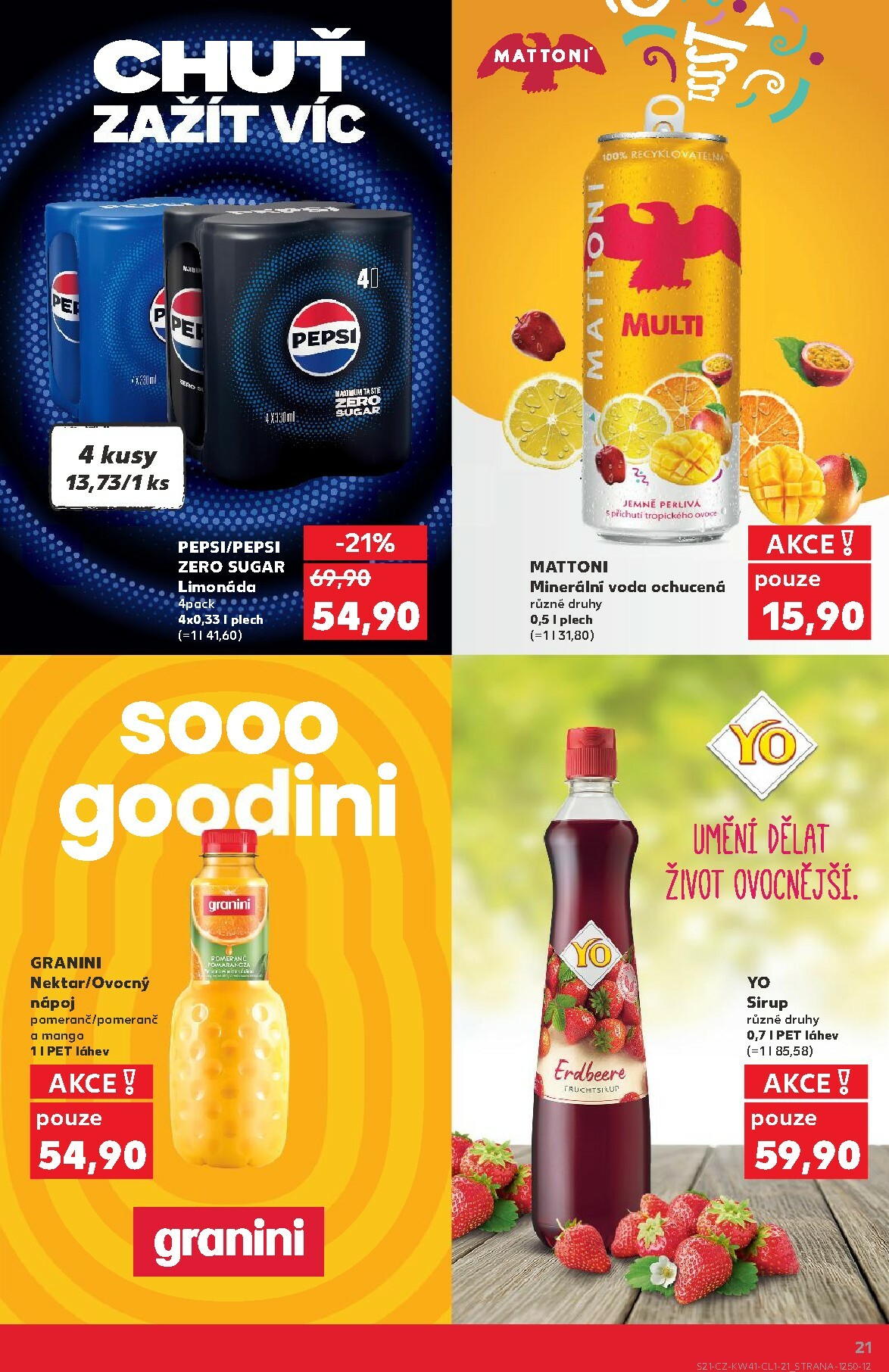 kaufland - Aktuální leták Kaufland Kolín - Oblíbené značky od 08.10. do 21.10. - page: 21