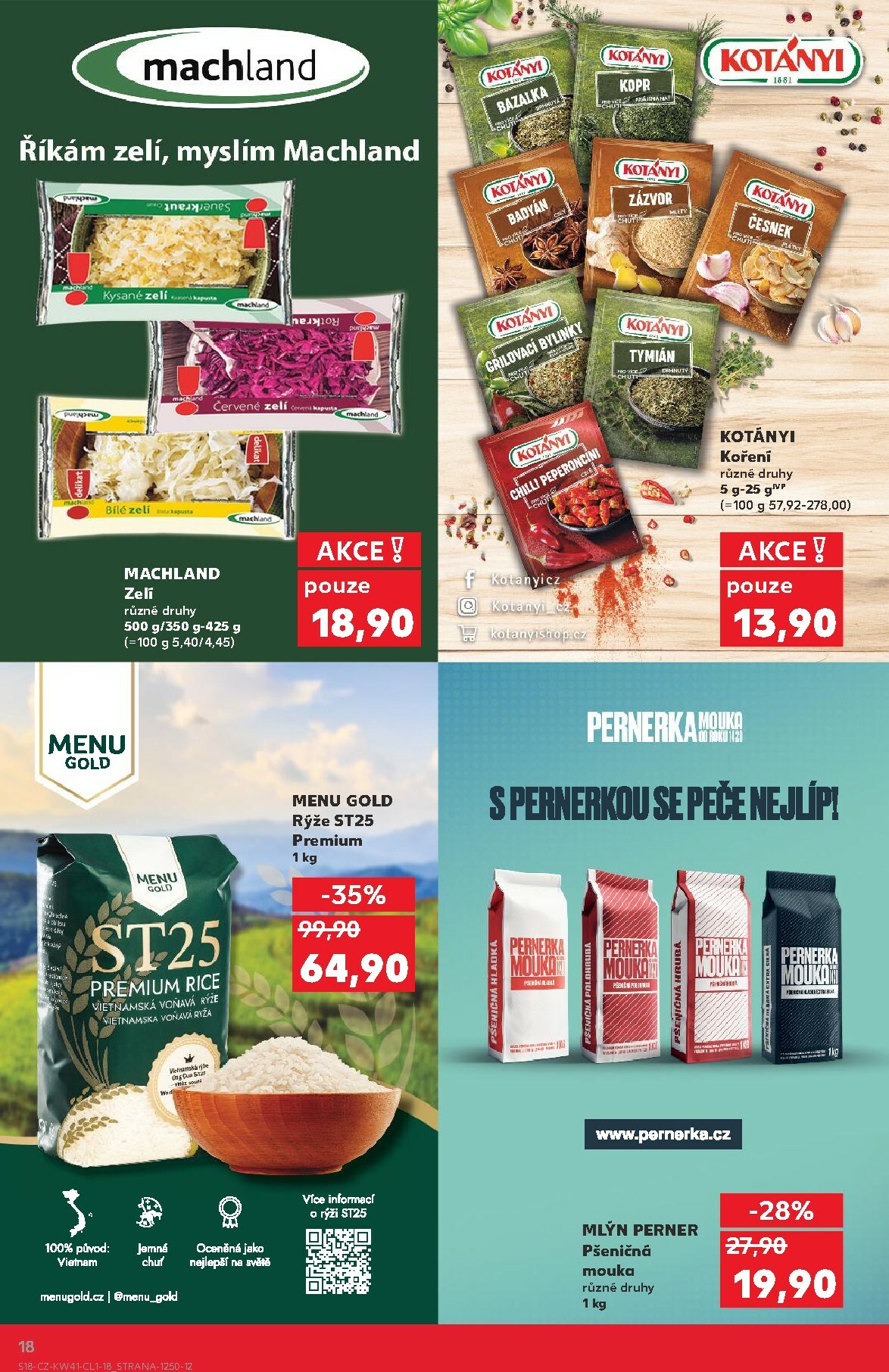 kaufland - Aktuální leták Kaufland Kolín - Oblíbené značky od 08.10. do 21.10. - page: 18