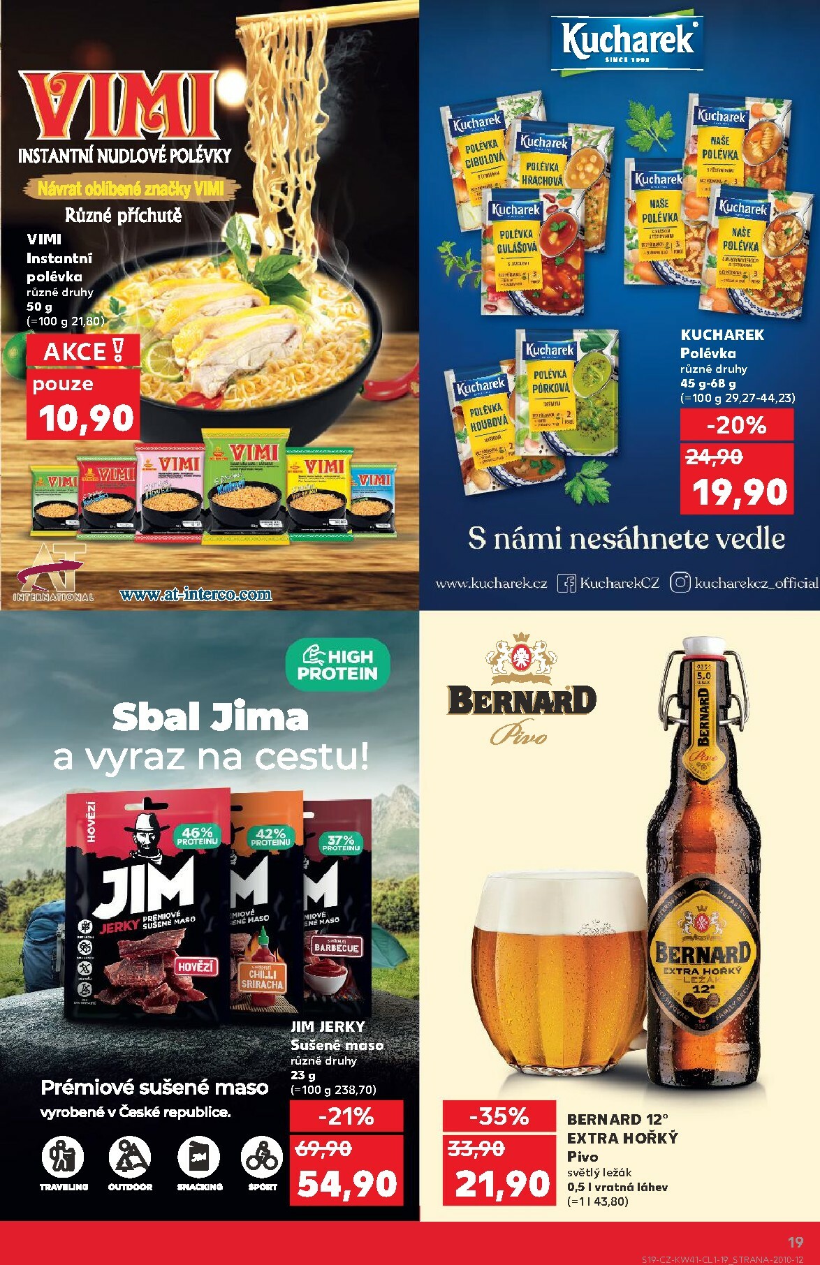 kaufland - Aktuální leták Kaufland Kolín - Oblíbené značky od 08.10. do 21.10. - page: 19