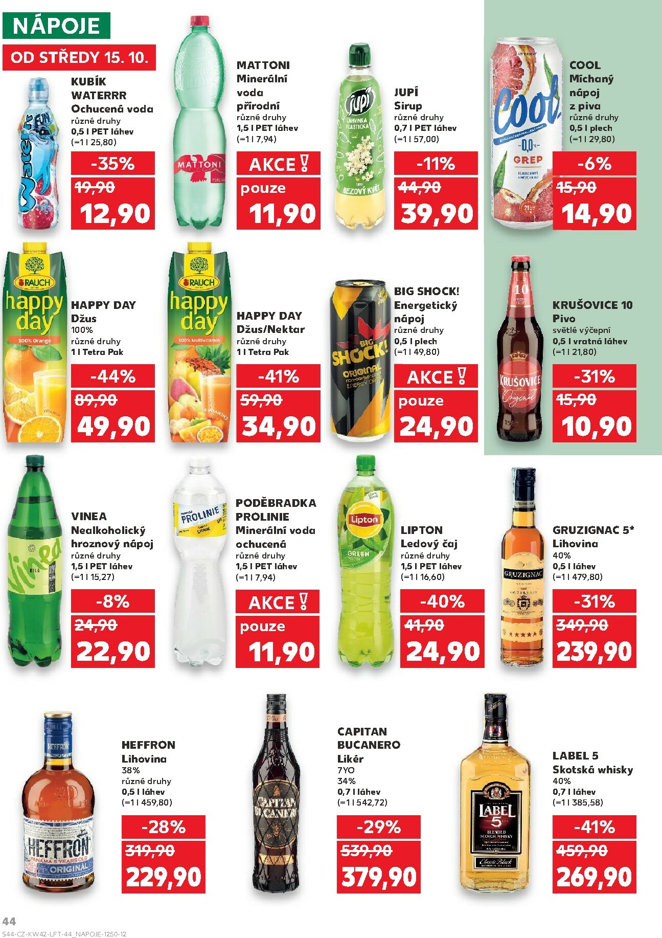 kaufland - Aktuální leták Kaufland Brno od 15.10. do 21.10. - page: 44