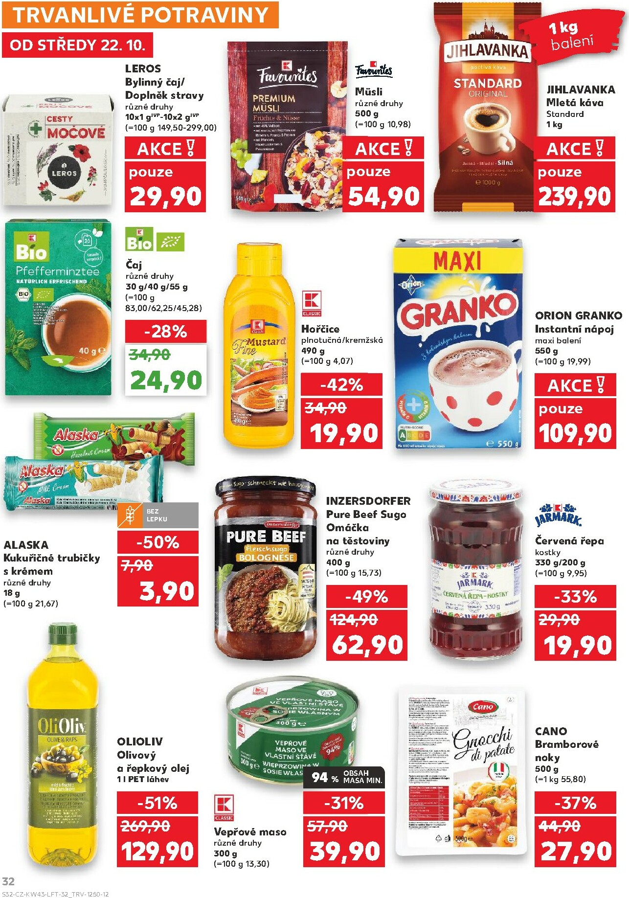 kaufland - Aktuální leták Kaufland Praha 4 od 22.10. do 27.10. - page: 32 kaufland - Aktuální leták Kaufland Praha 4 od 22.10. do 27.10. - page: 32