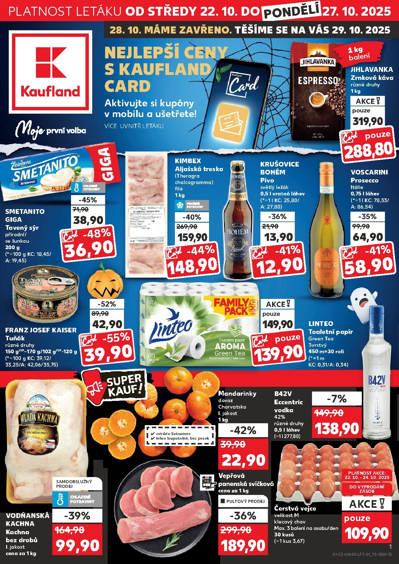 kaufland - Aktuální leták Kaufland Praha 4 od 22.10. do 27.10.