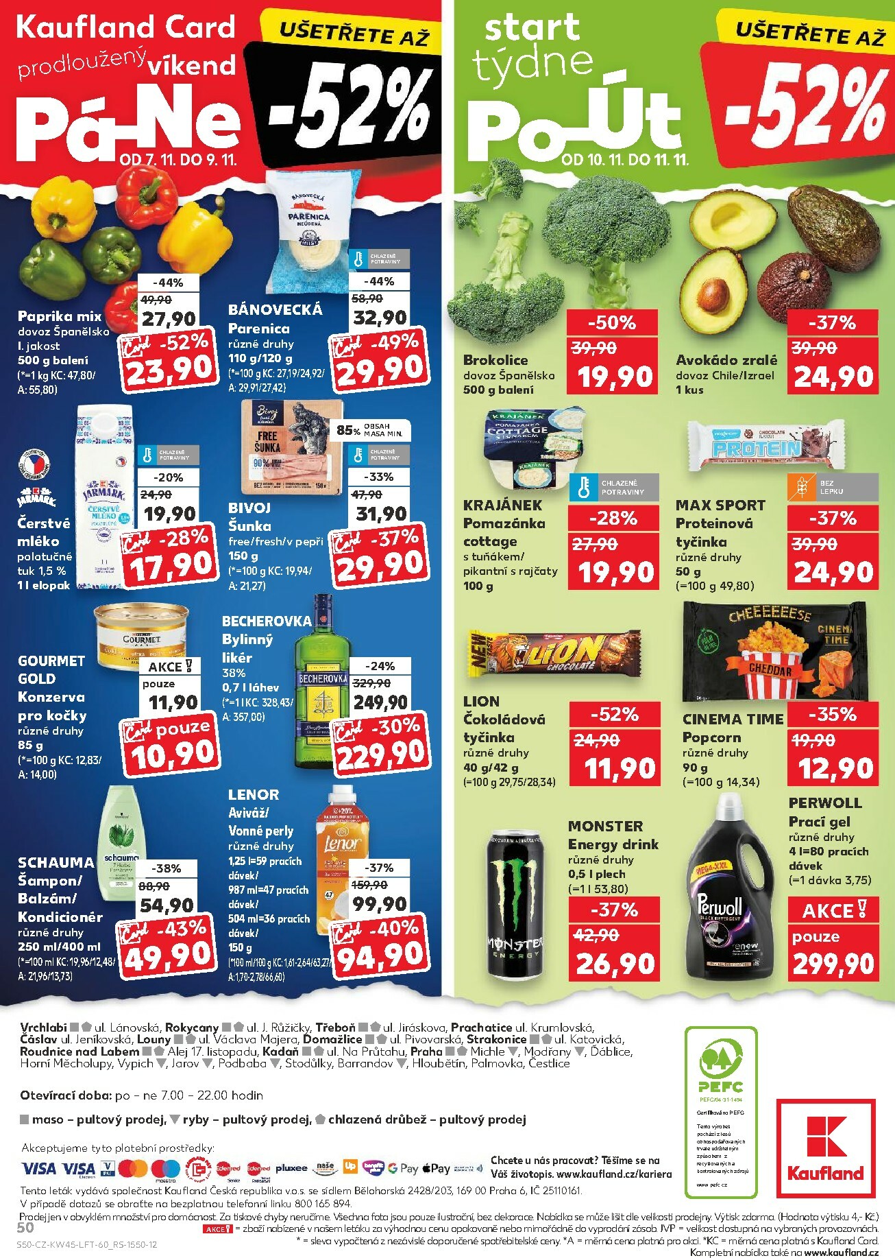 kaufland - Aktuální leták Kaufland - Praha 4 od 05.11. do 11.11. - page: 50