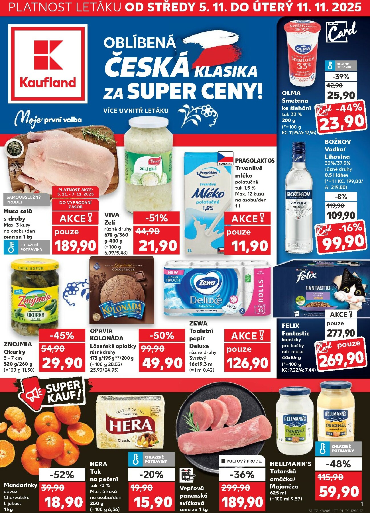 kaufland - Aktuální leták Kaufland - Kolín od 05.11. do 11.11. - page: 1