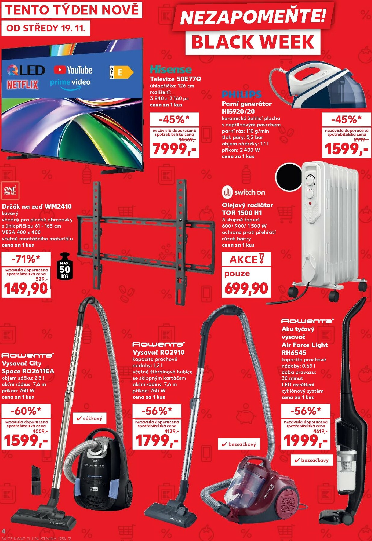 kaufland - Aktuální leták Kaufland - Black Week od 19.11. do 25.11. - page: 4