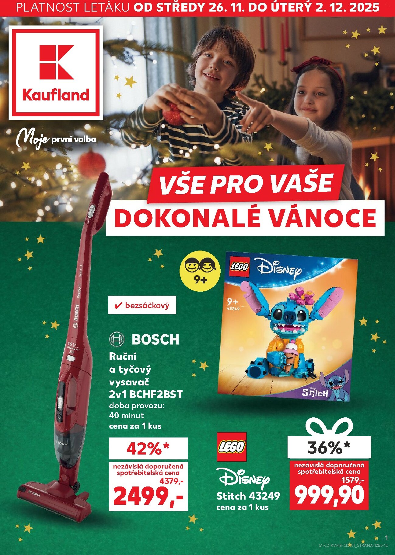 kaufland - Aktuální leták Kaufland - Vše pro dokonalé Vánoce od 26.11. do 02.12. - page: 1