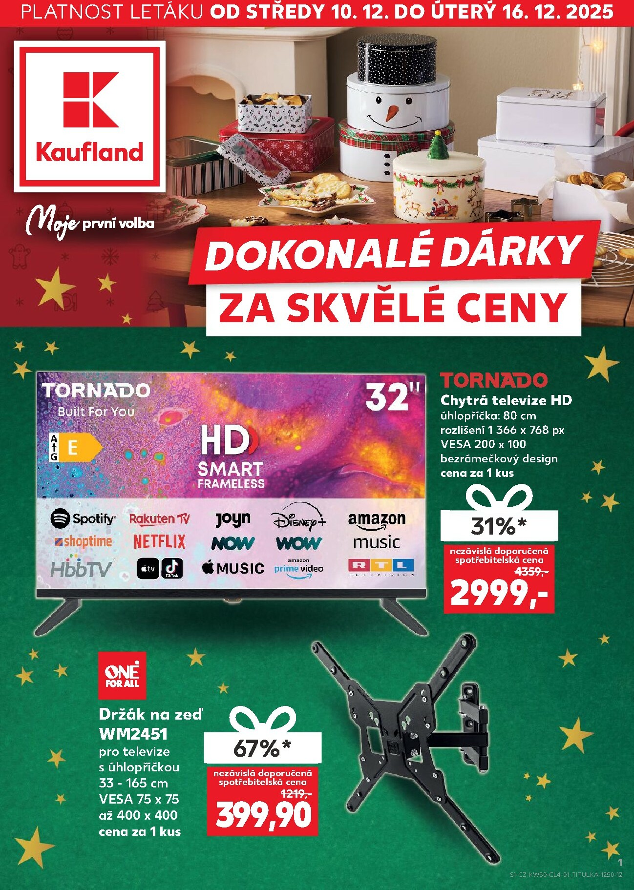 kaufland - Aktuální leták Kaufland - Dokonalé dárky od 10.12. do 16.12.