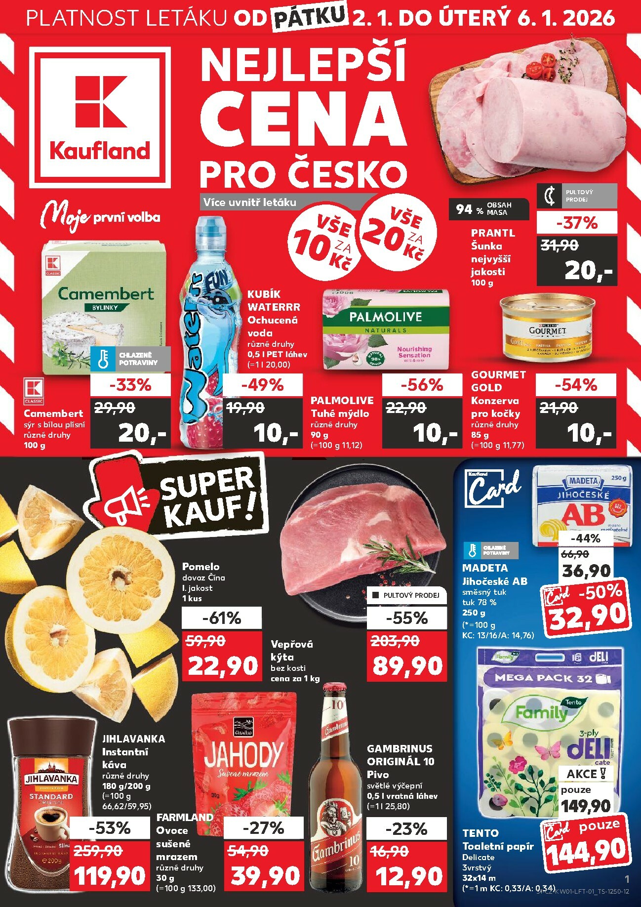 kaufland - Aktuální leták Kaufland - Kolín od 02.01. do 06.01. - page: 1