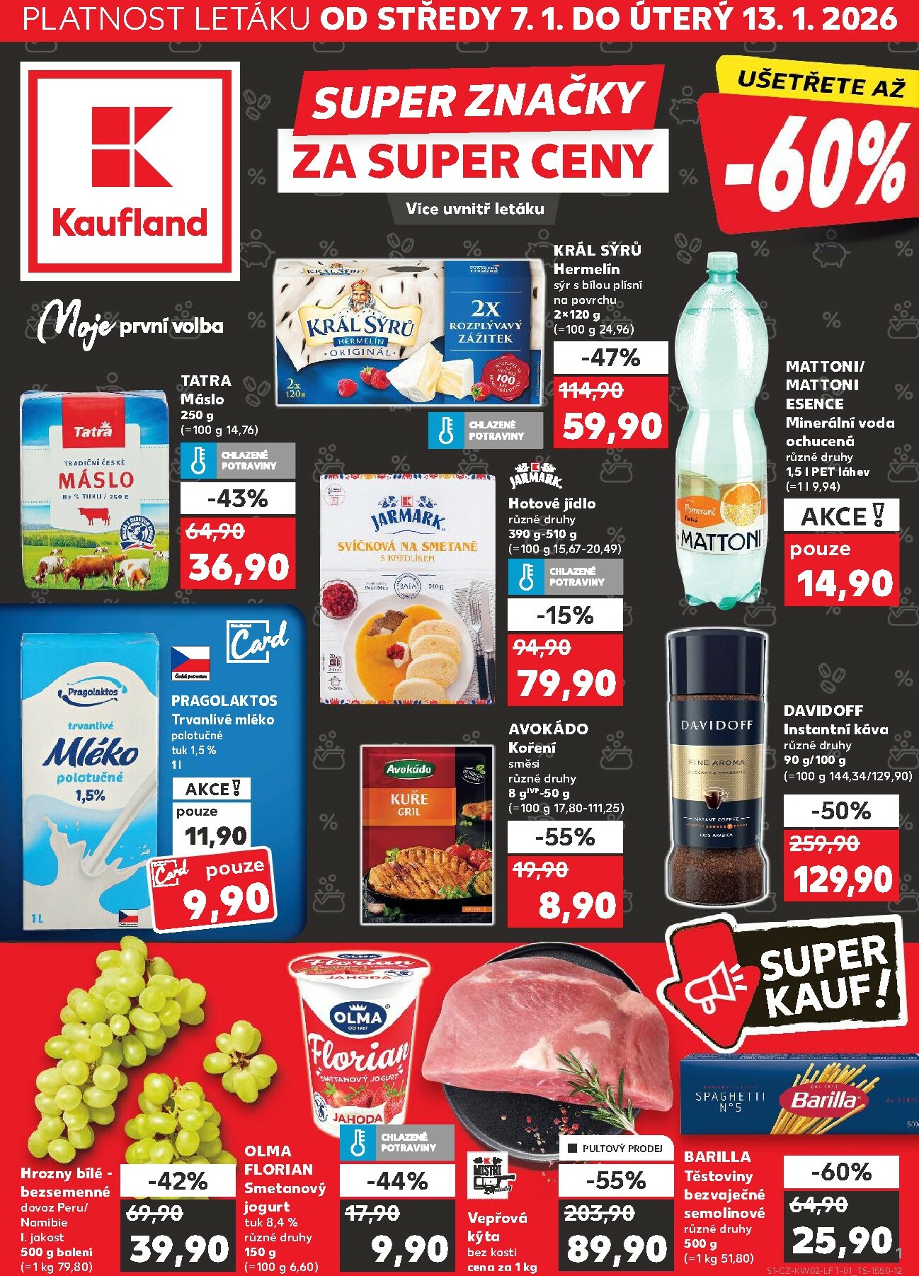 kaufland - Aktuální leták Kaufland - Praha 4 od 07.01. do 13.01.