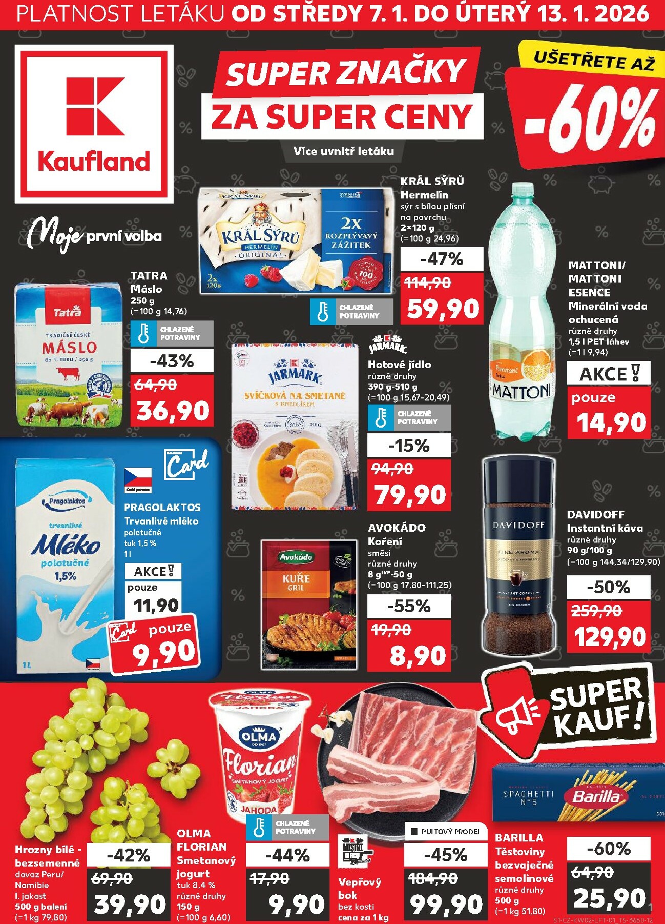 kaufland - Aktuální leták Kaufland - Kolín od 07.01. do 13.01.