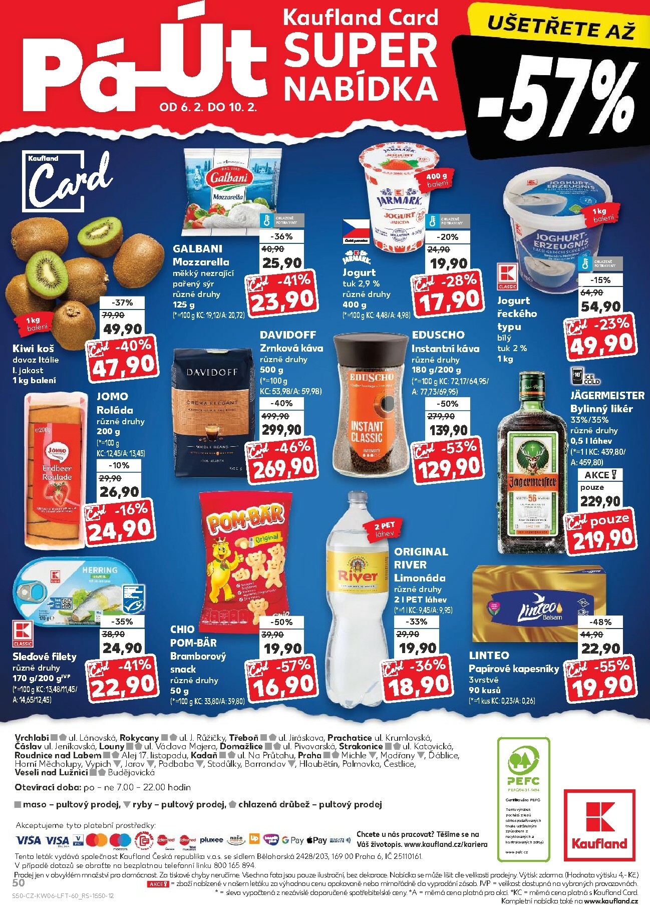kaufland - Kaufland - Praha 4 leták platný od středy 04.02.2026 do úterý 10.02.2026 - page: 50