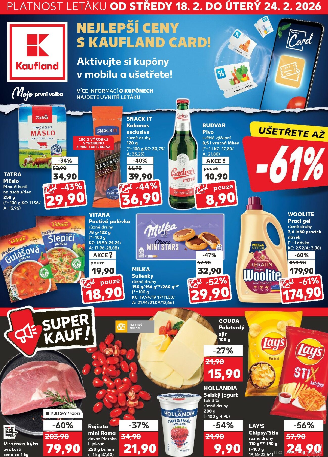 kaufland - Kaufland - Praha 4 leták platný od středy 18.02.2026 do úterý 24.02.2026