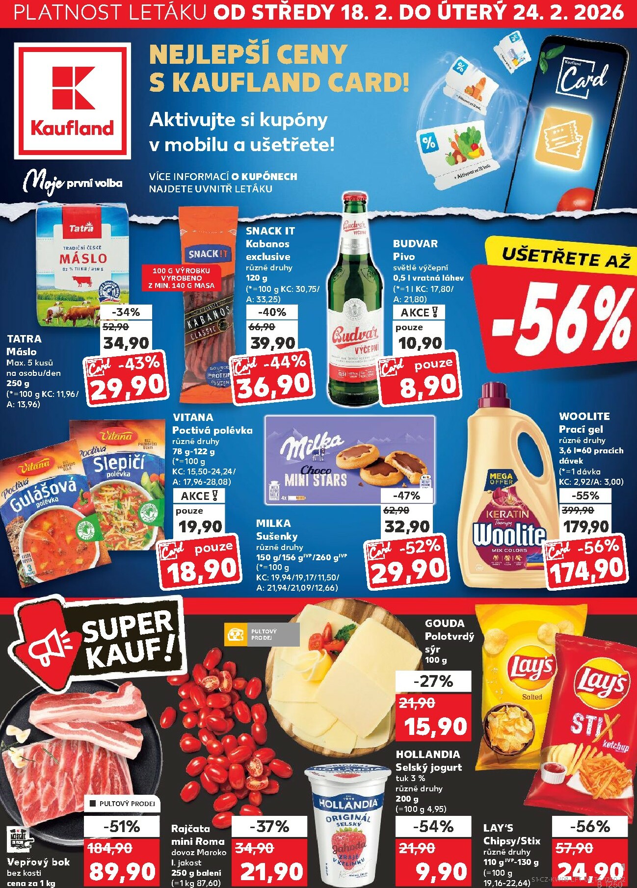 kaufland - Kaufland - Kolín leták platný od středy 18.02.2026 do úterý 24.02.2026