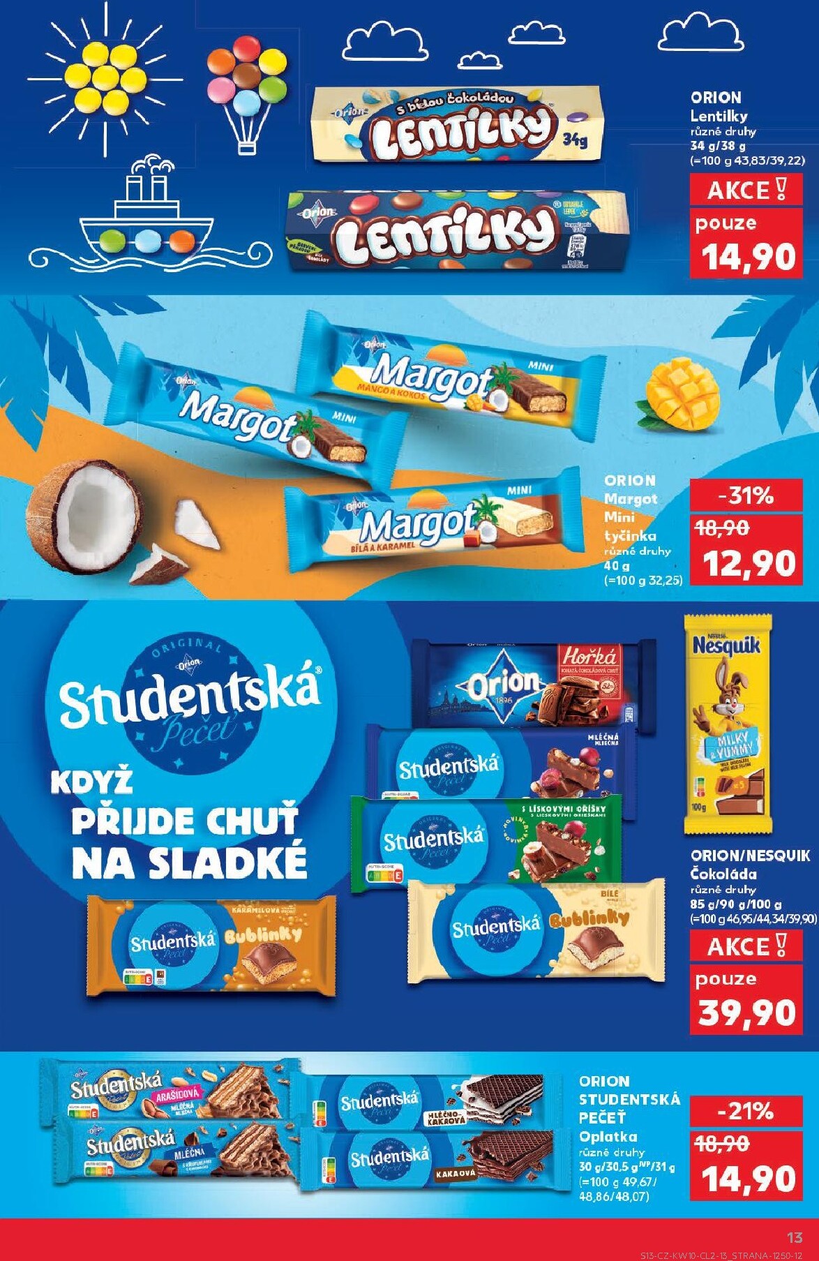 kaufland - Kaufland - Oblíbené značky za super ceny leták platný od středy 04.03.2026 do úterý 17.03.2026 - page: 13