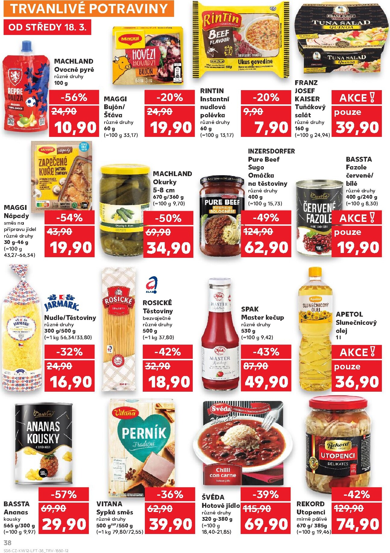 kaufland - Kaufland - Kolín leták platný od středy 18.03.2026 do úterý 24.03.2026 - page: 38