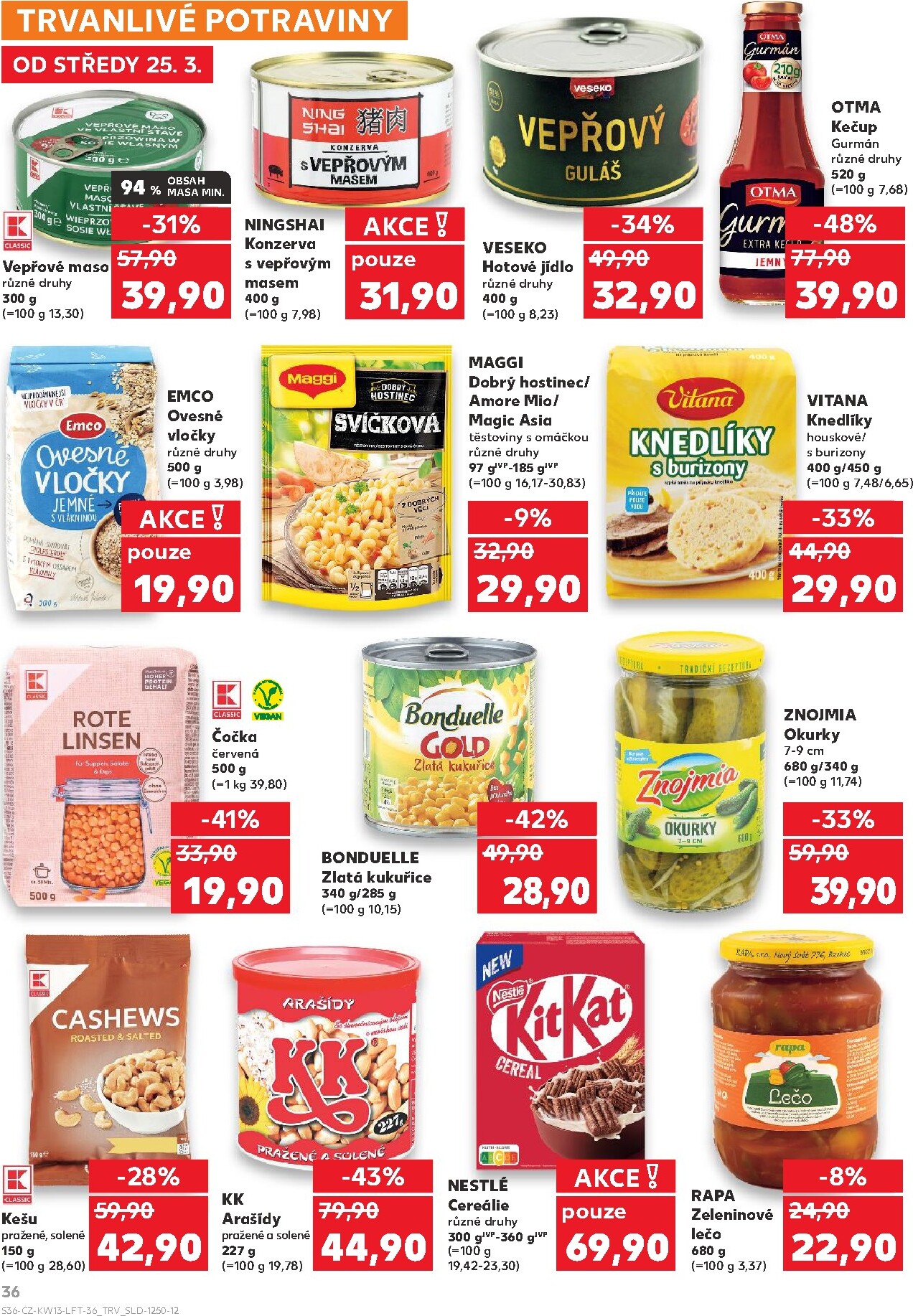 kaufland - Kaufland - Kolín leták platný od středy 25.03.2026 do úterý 31.03.2026 - page: 36