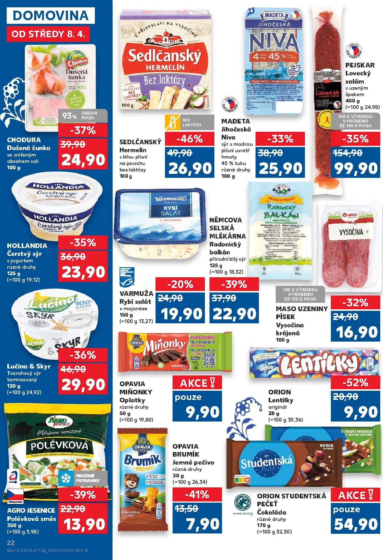 kaufland - Kaufland - Praha 4 leták platný od středy 08.04.2026 do úterý 14.04.2026 - page: 22